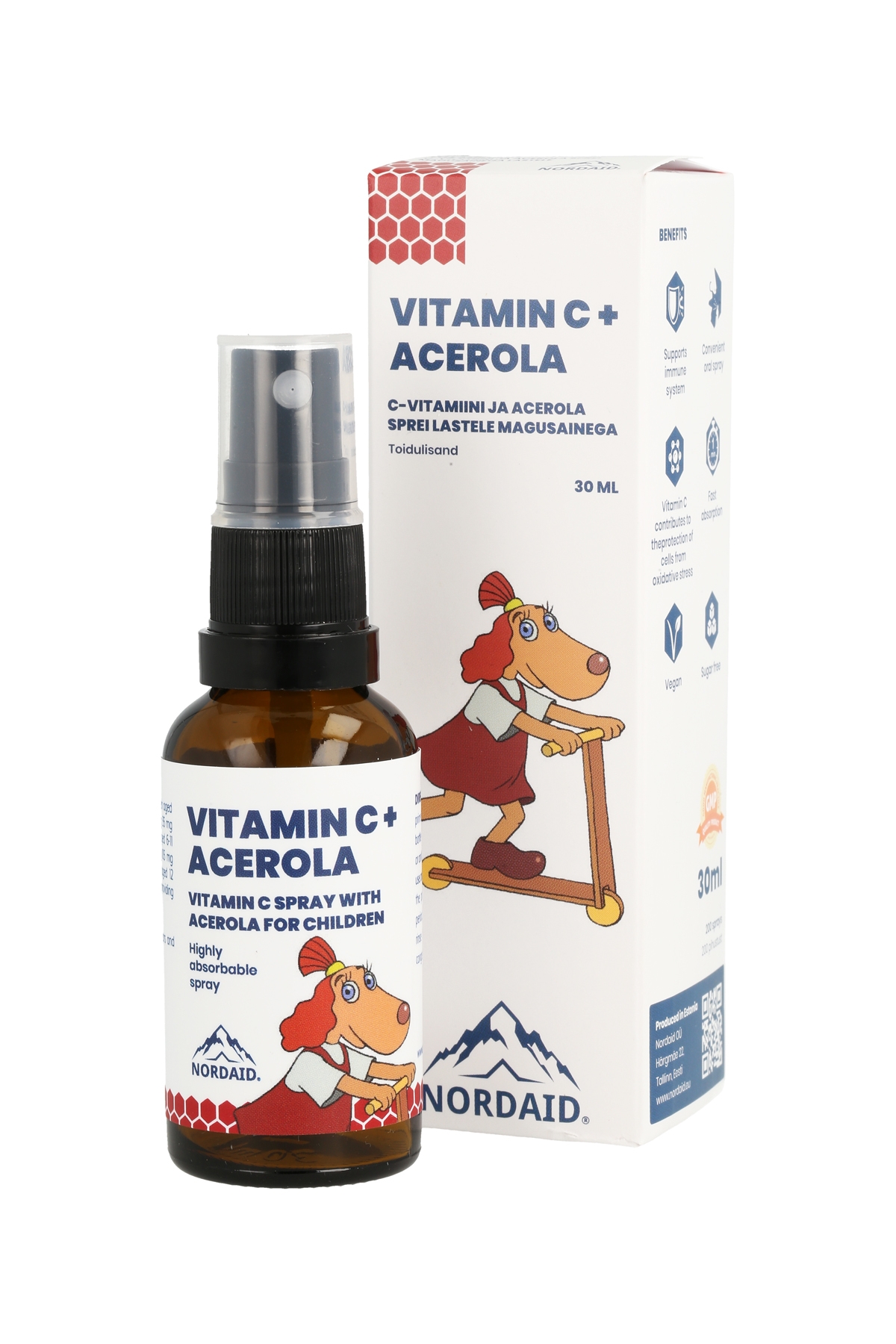 NORDAID VITAMIIN C + ACEROLA SPREI 30ML - Tootepilt 