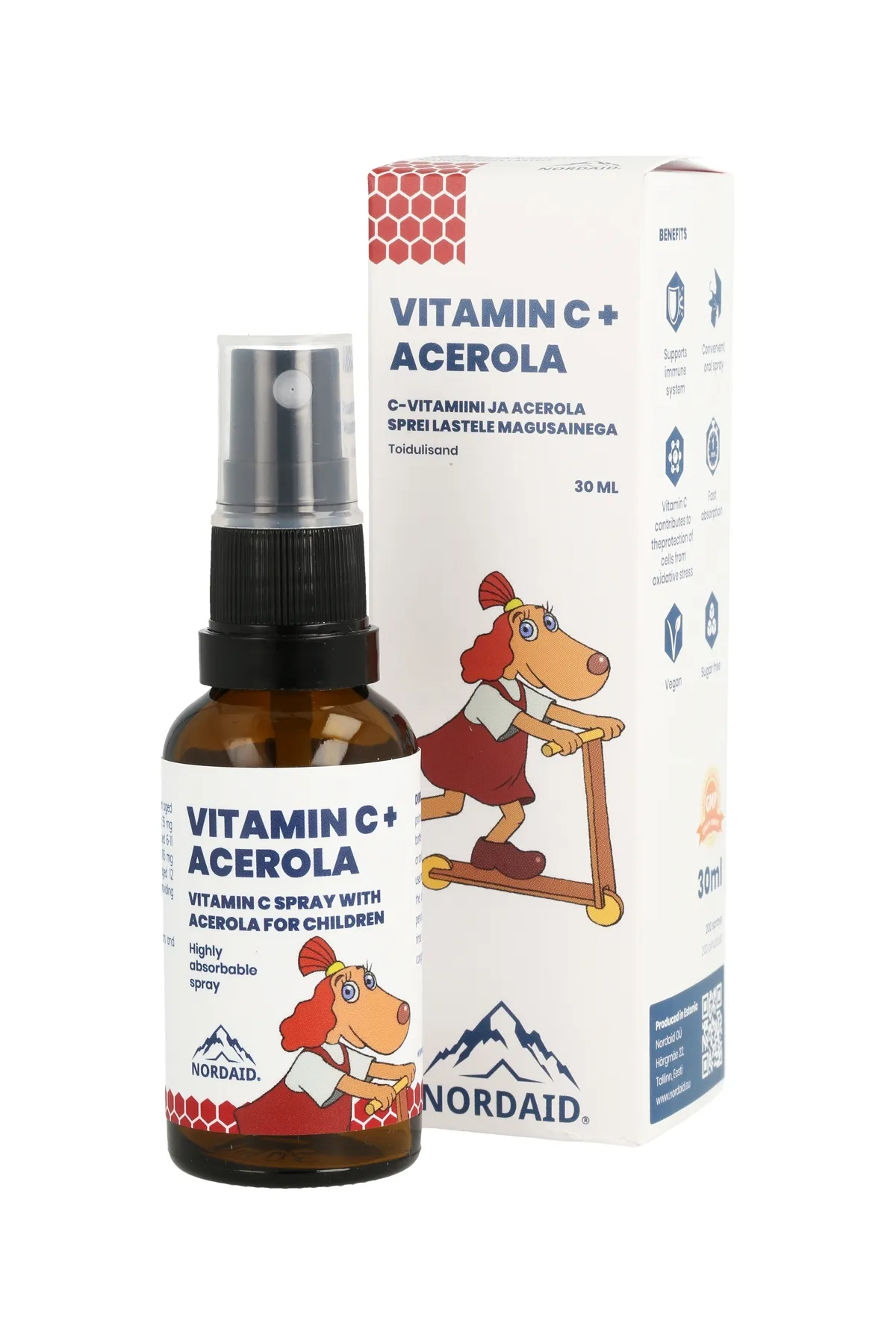 NORDAID VITAMIIN C + ACEROLA SPREI 30ML - Tootepilt 