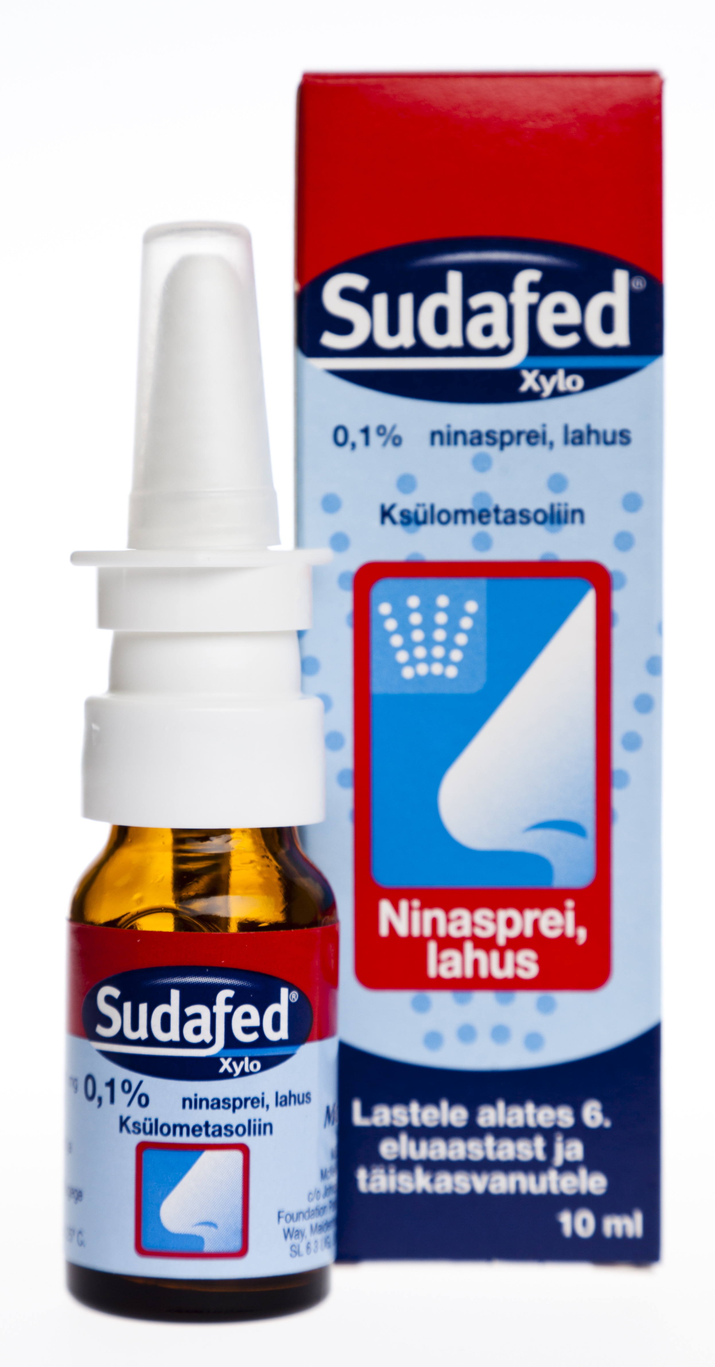 SUDAFED XYLO NINASPREI 1MG/ML 10ML - Tootepilt 