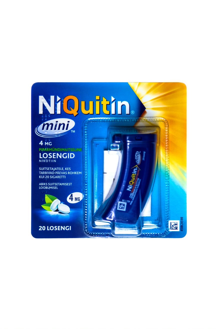 NIQUITIN MINI LOSENG 4MG N20 - Tootepilt 