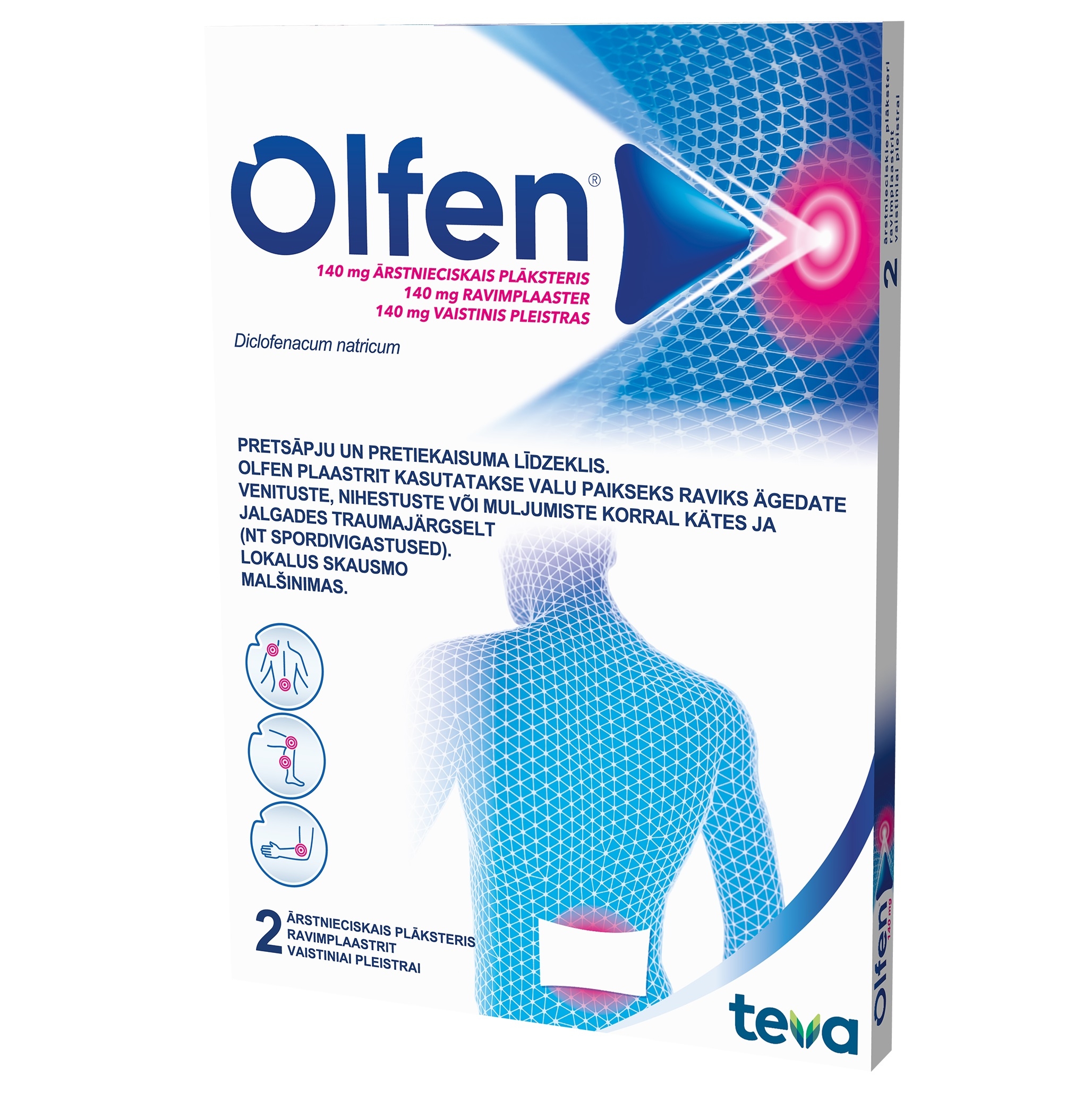 OLFEN RAVIMPLAASTER 140MG N2 - Tootepilt 
