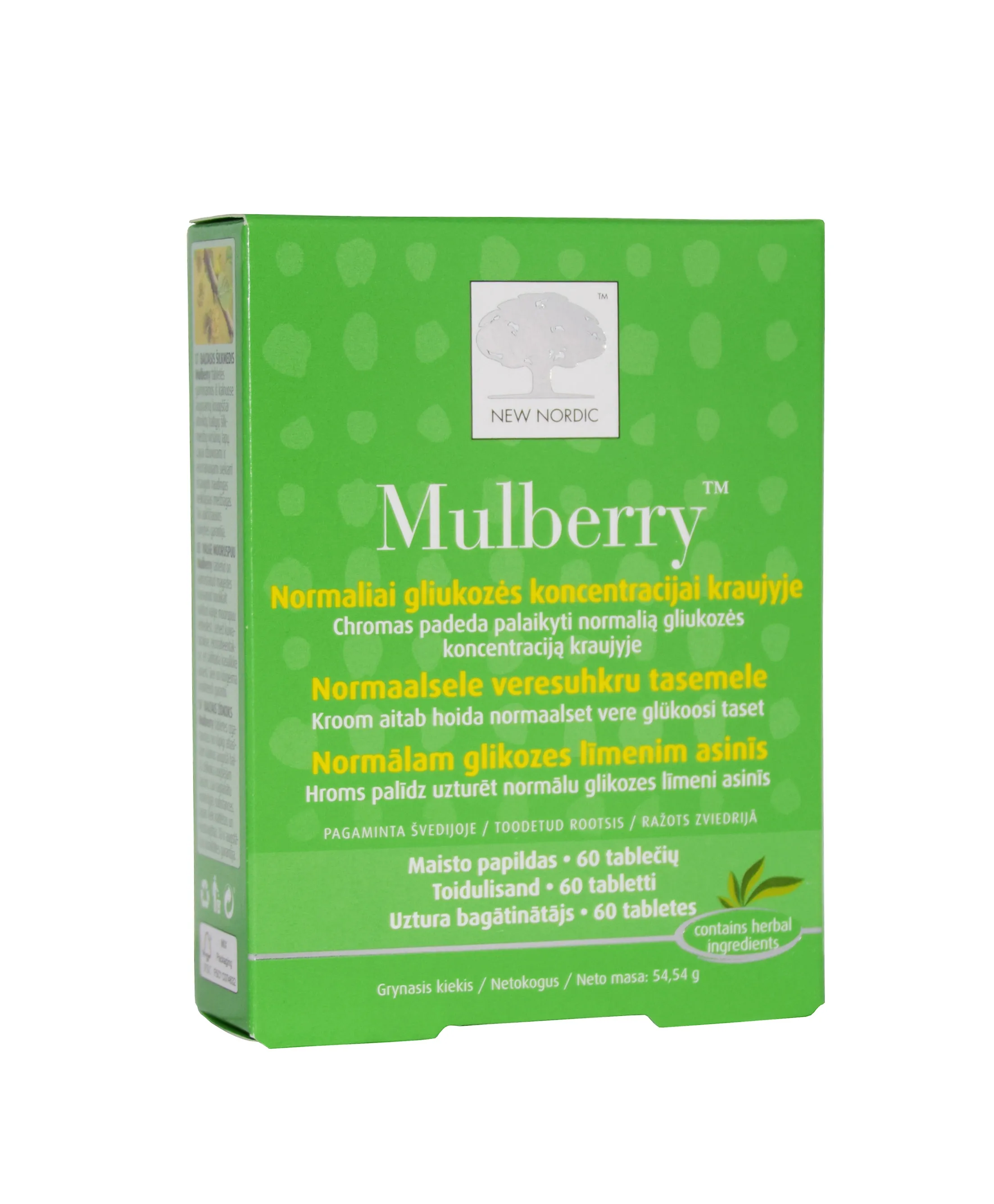 NEW NORDIC MULBERRY (VALGE MOORUSPUU) TBL N60 - Tootepilt 