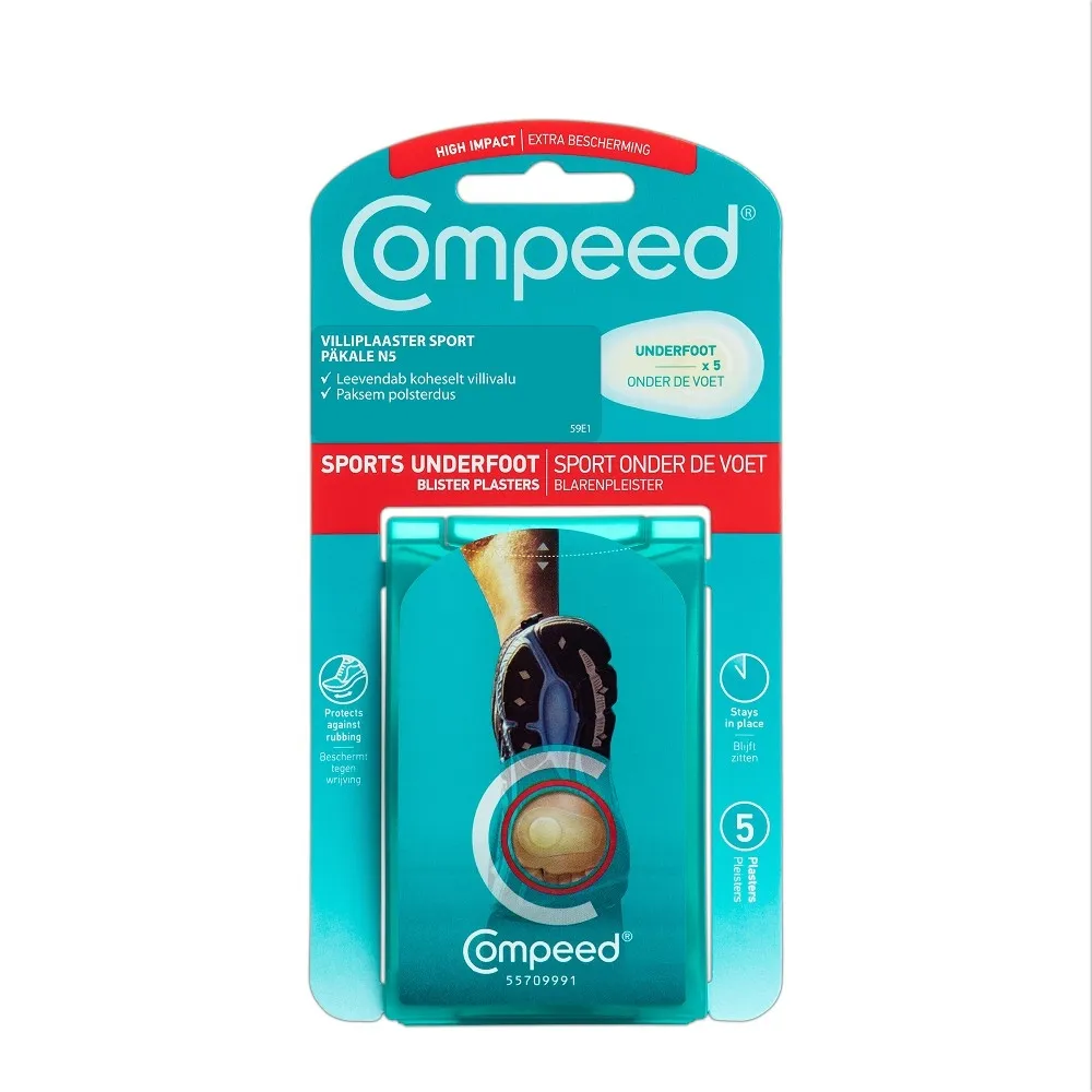 COMPEED VILLIPLAASTER SPORT PÄKALE N5 - Tootepilt 