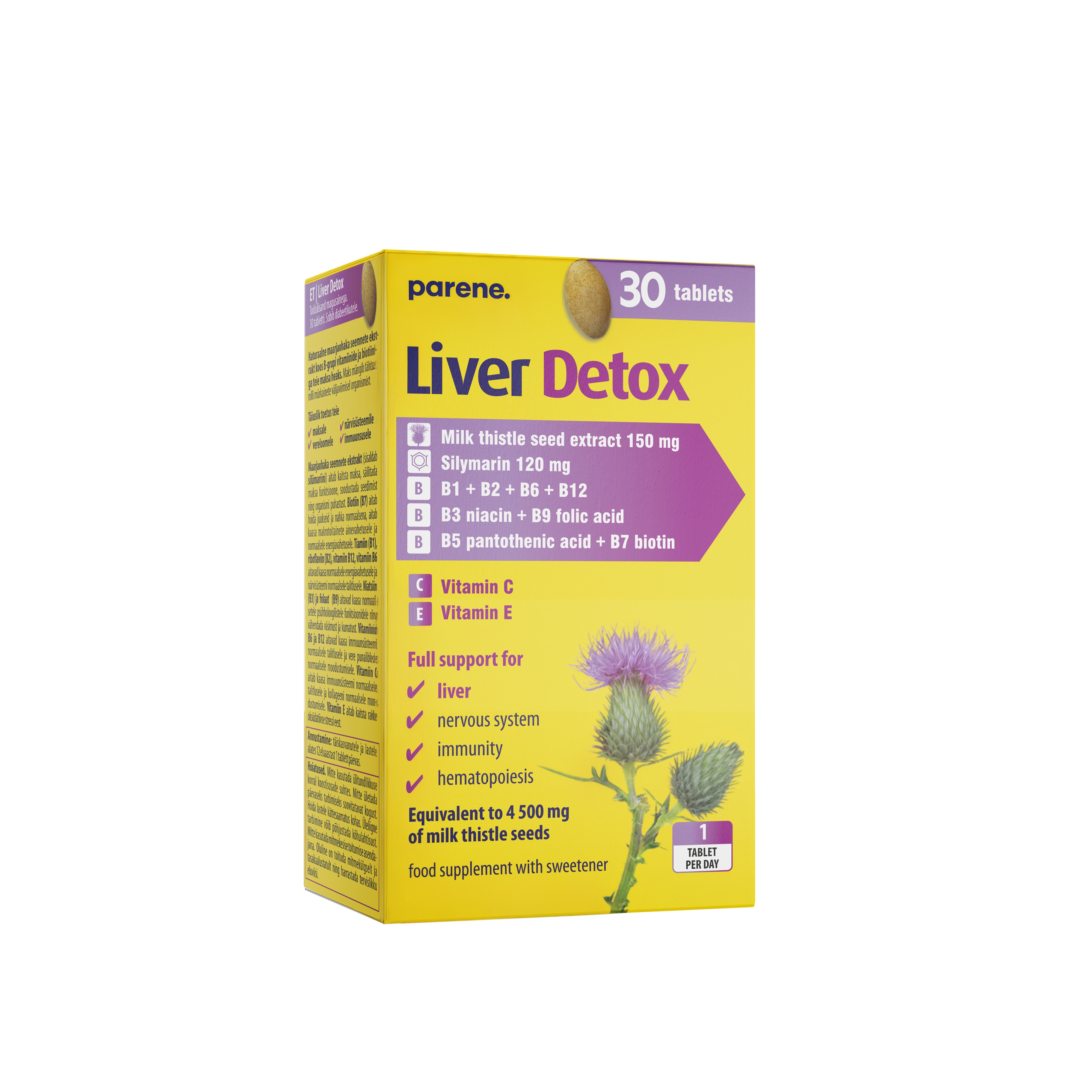 LIVER DETOX PARANE TBL N30 - Tootepilt 
