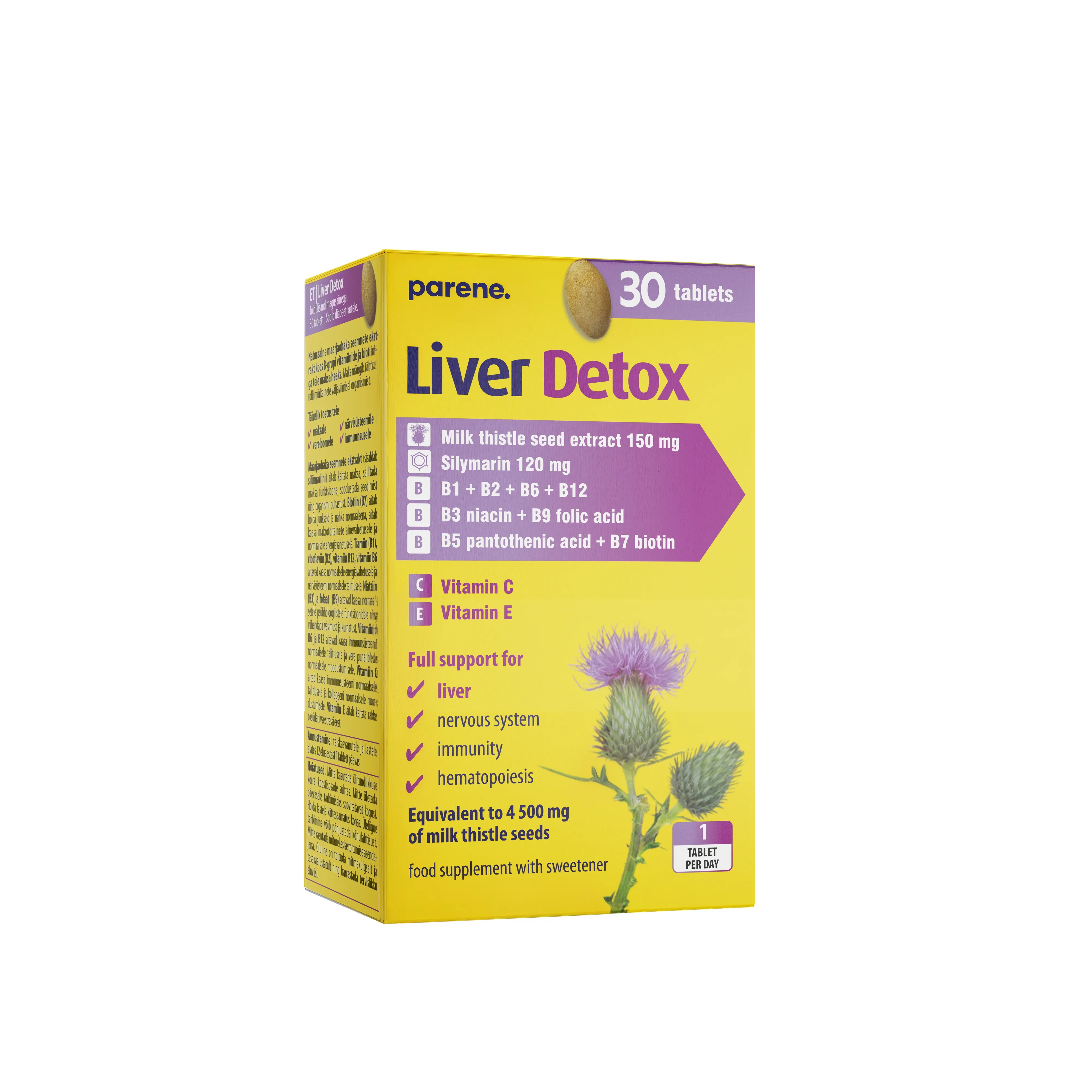 LIVER DETOX PARANE TBL N30 - Tootepilt 