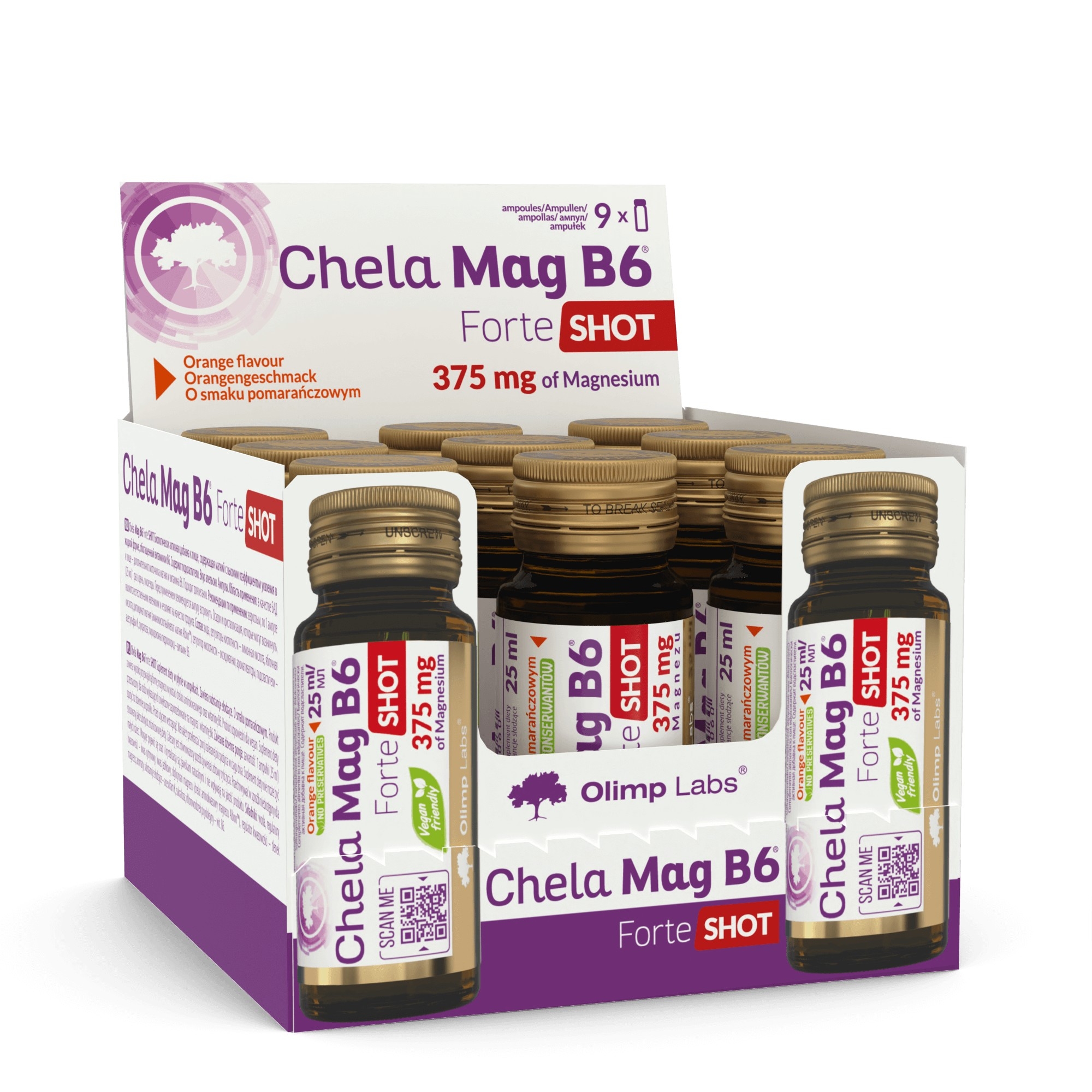 OLIMPLABS CHELA-MAG B6 FORTE SHOTS APELSINI 25ML N9 - Tootepilt 