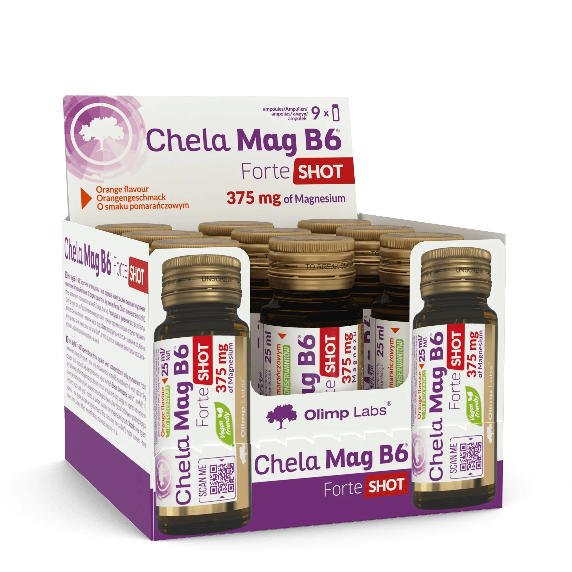 OLIMPLABS CHELA-MAG B6 FORTE SHOTS APELSINI 25ML N9 - Tootepilt 