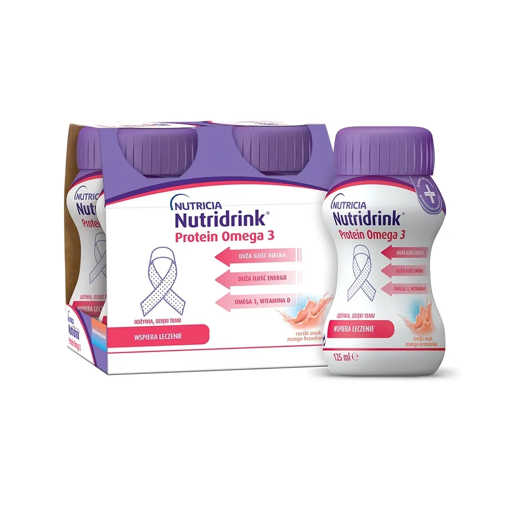NUTRIDRINK PROTEIN OMEGA-3 VIRSIKU-MANGOMAITSELINE 125ML N4 - Tootepilt 