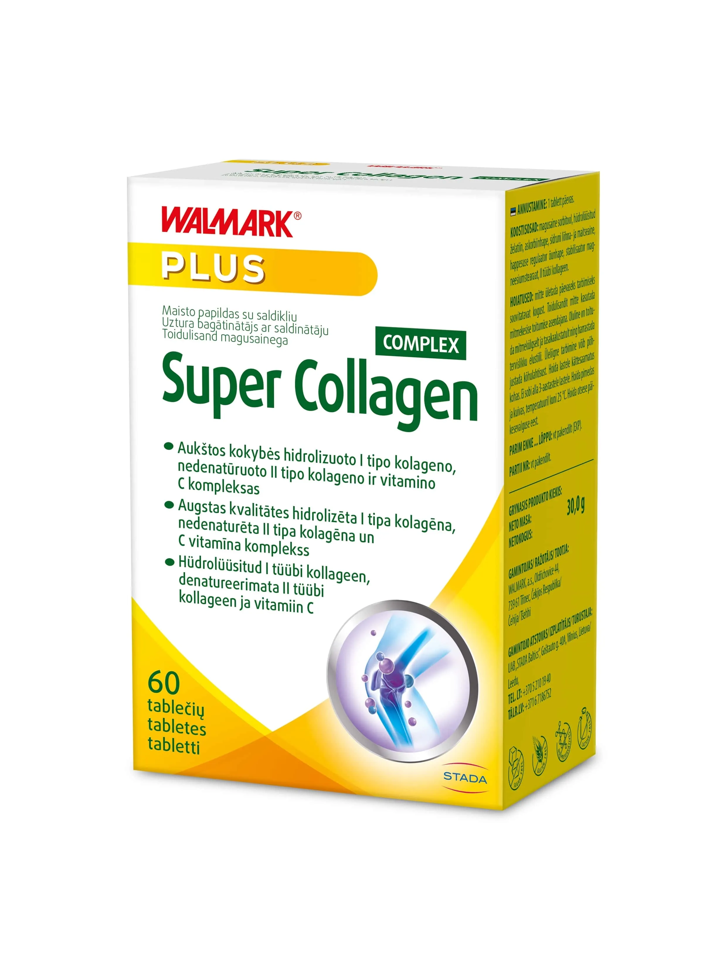 WALMARK SUPER COLLAGEN COMPLEX TBL N60 - Tootepilt 