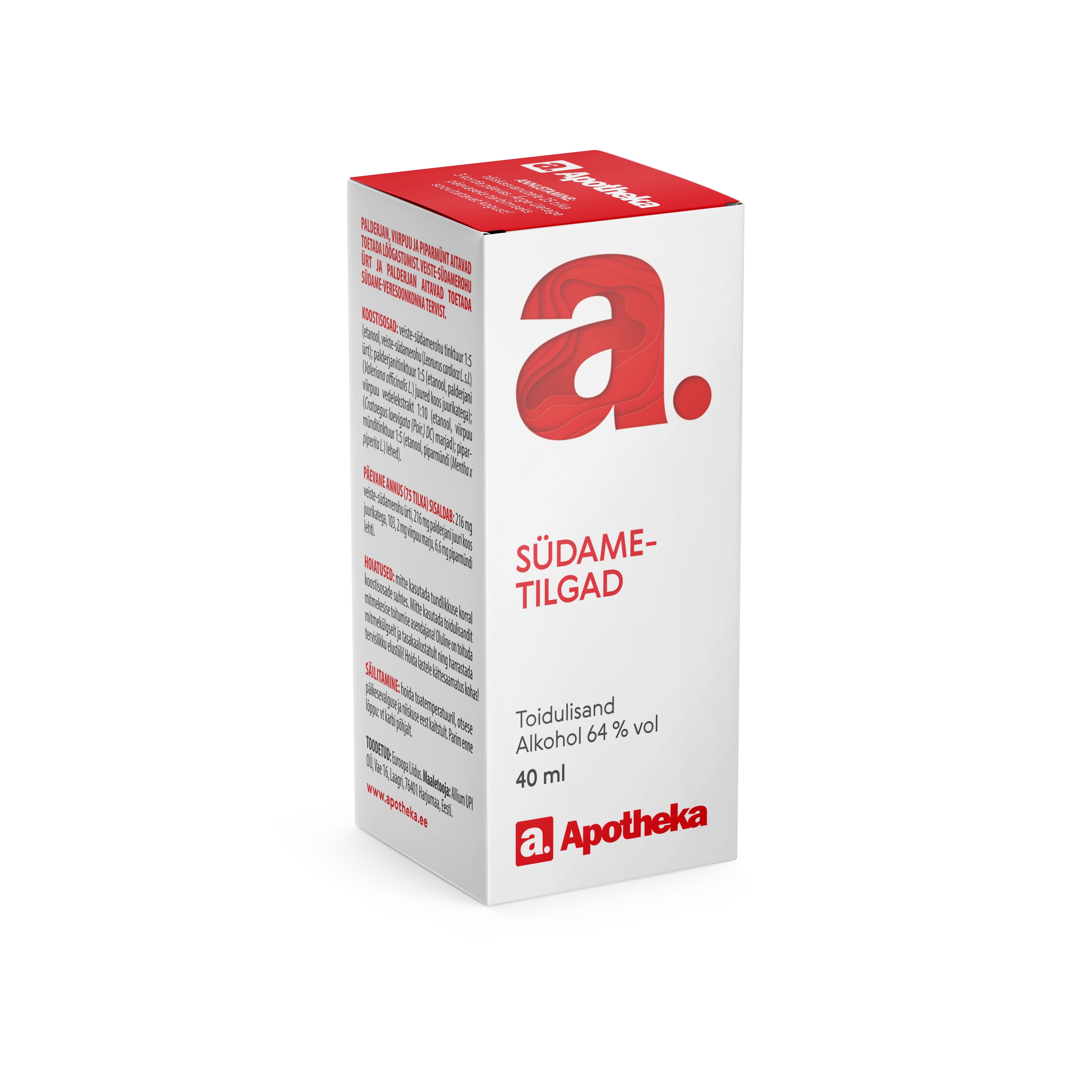 A. SÜDAMETILGAD 40ML - Tootepilt 2