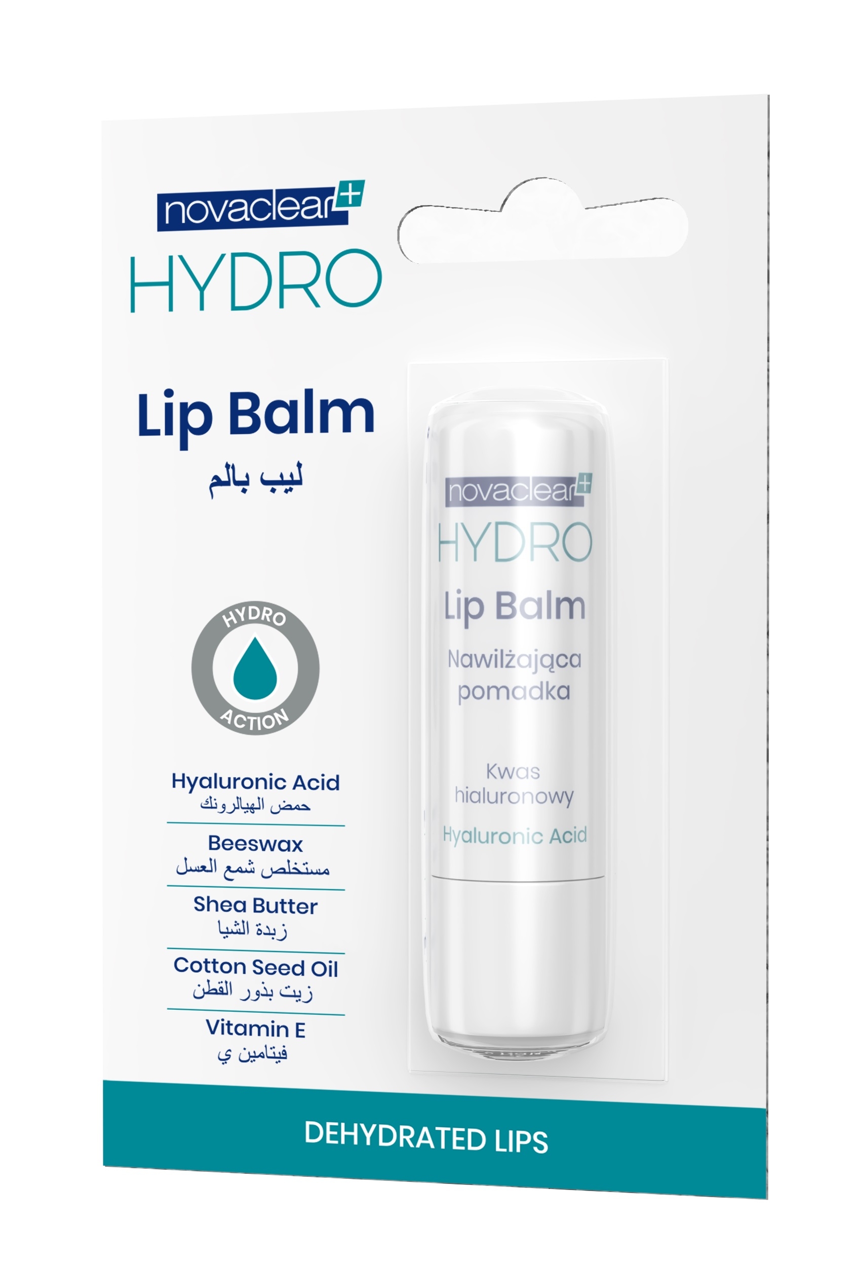 NOVACLEAR HYDRO HUULEPALSAM NIISUTAV 4,9G - Tootepilt 