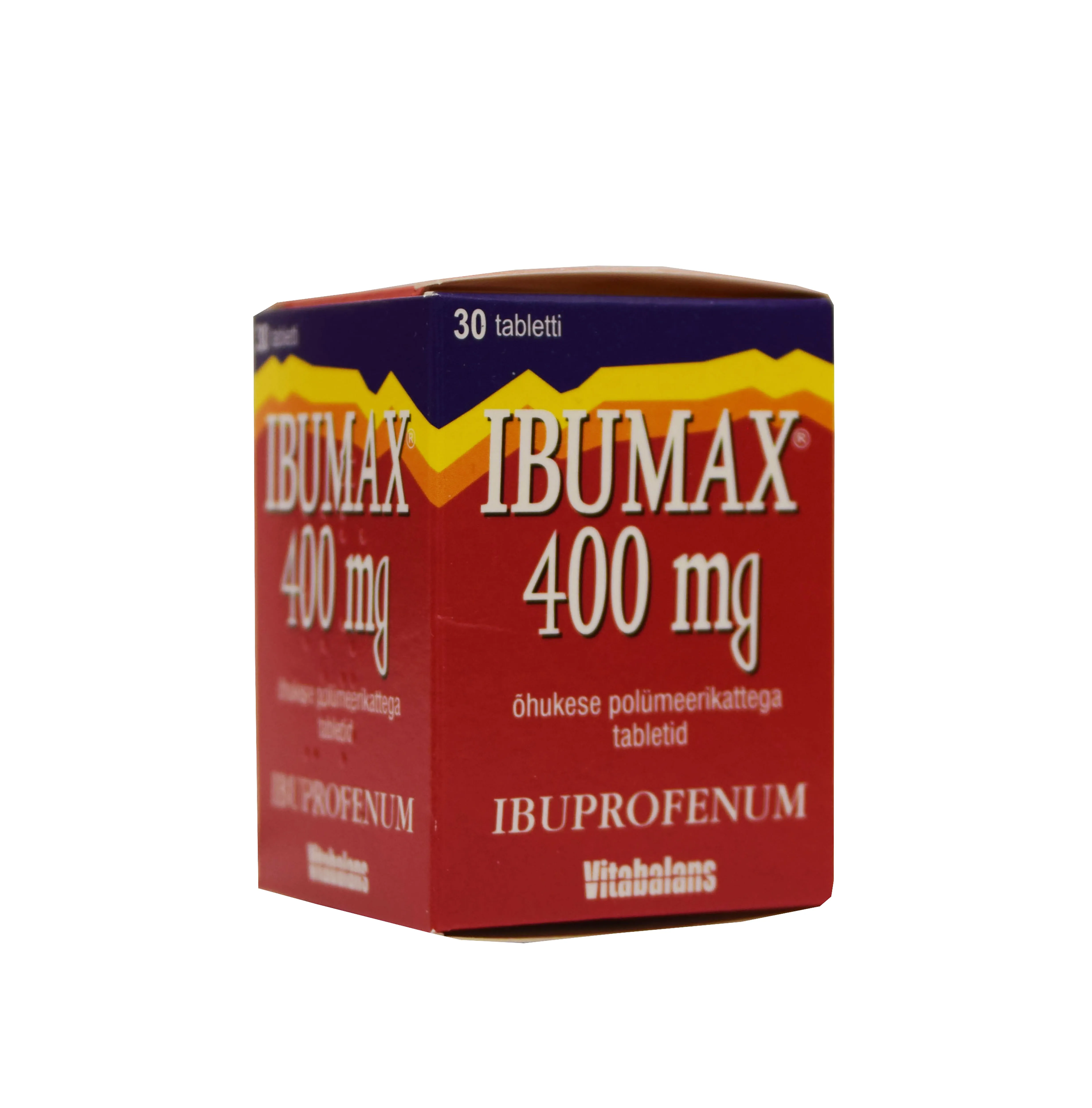 IBUMAX 400MG KATTEGA TBL N30 (PURGIS) - Tootepilt 