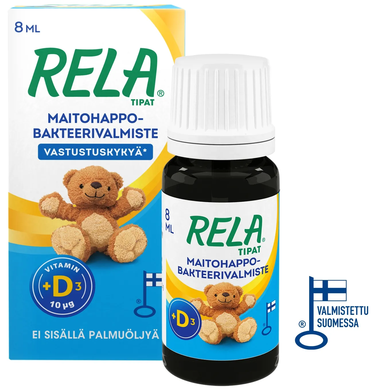 RELA TILGAD+ D3 VITAMIIN 8ML - Tootepilt 