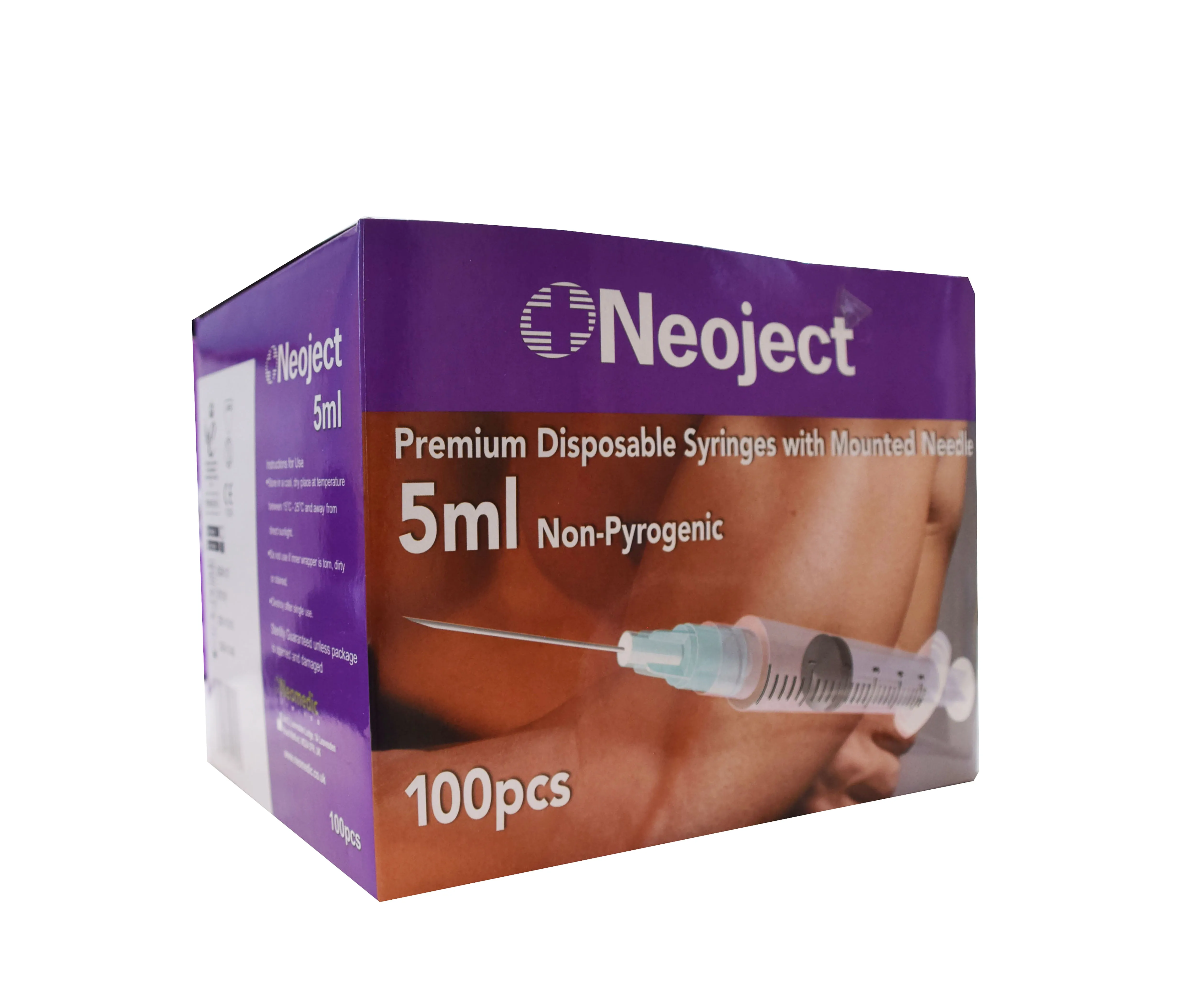 SÜSTAL NÕELAGA NEOJECT 5ML 3 OSALINE (23G) N100 /LUER LOCK/ - Tootepilt 