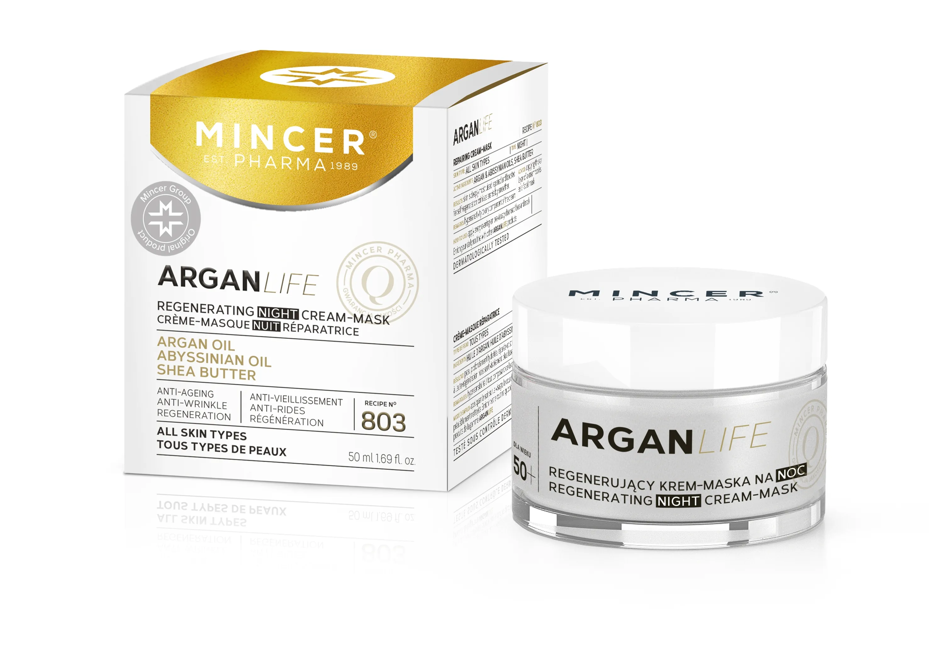 MINCER PHARMA ARGAN LIFE KREEMMASK TAASTAV 50ML - Tootepilt 4