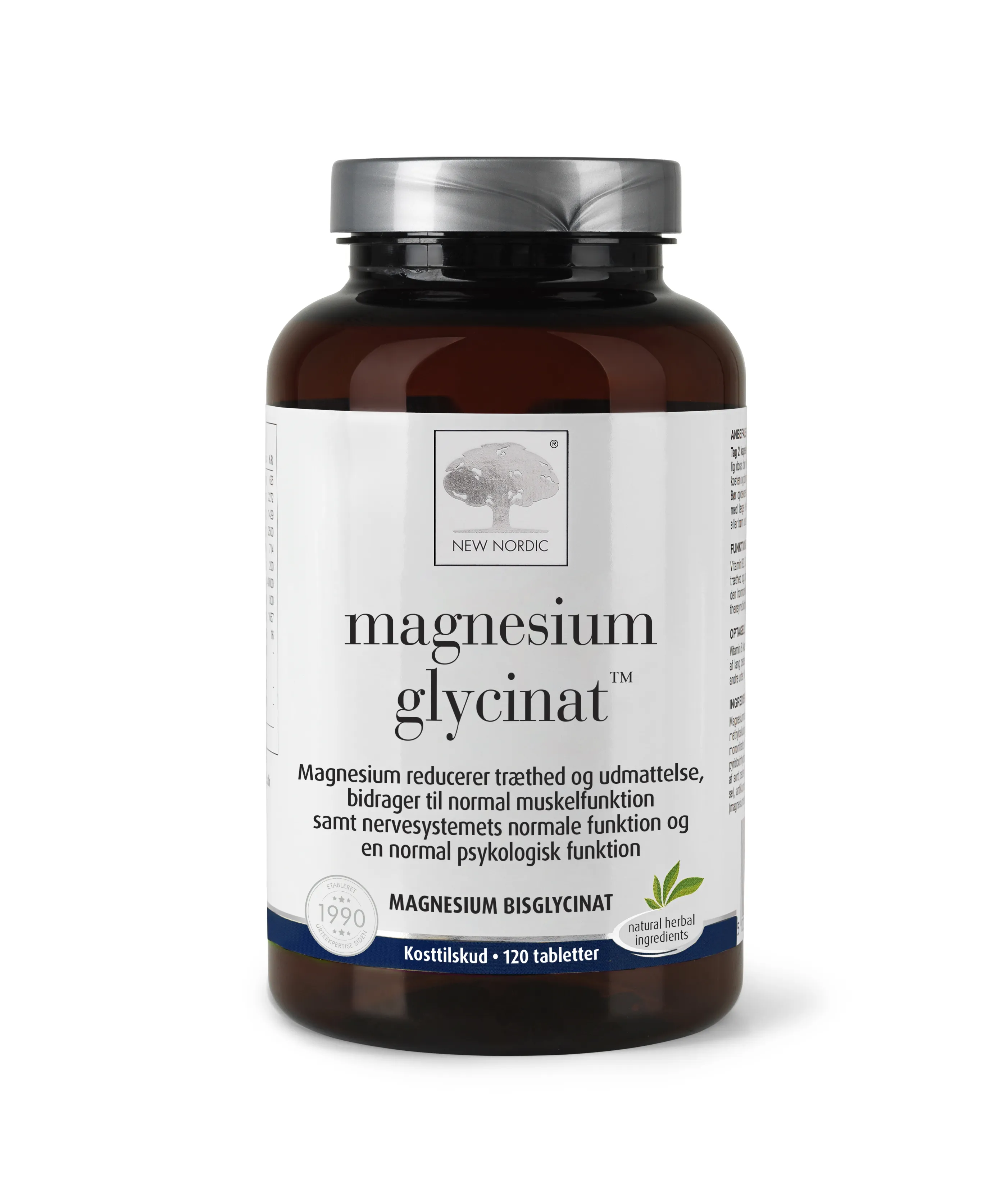 NEW NORDIC MAGNESIUM GLYCINAT TBL N120 - Tootepilt 