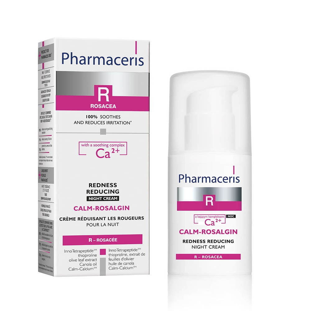 PHARMACERIS R CALM-ROSALGIN ÖÖKREEM PUNETUST VÄHENDAV 30ML - Tootepilt 
