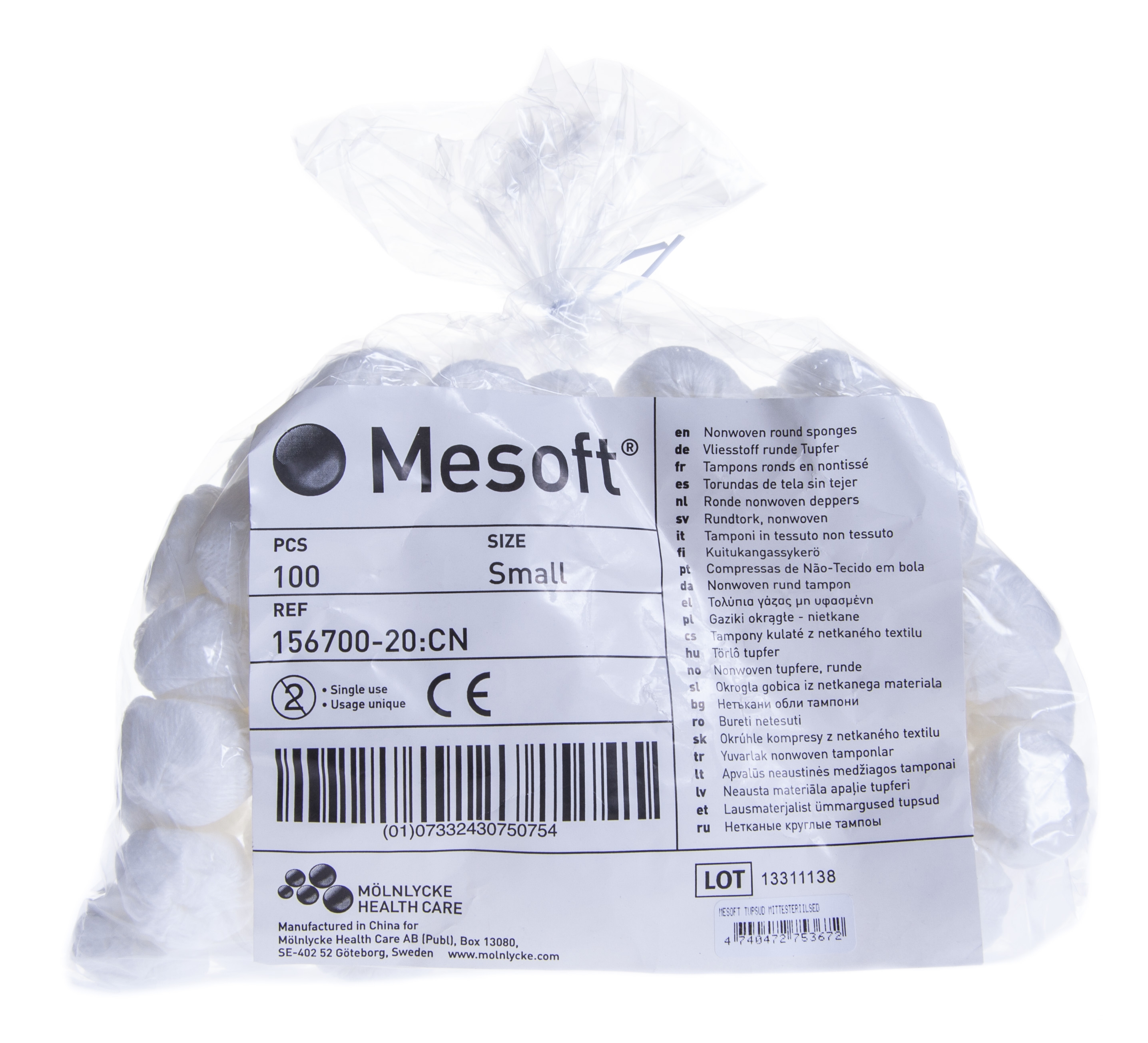 MESOFT TUPSUD MITTESTERIILSED VÄIKESED N100 - Tootepilt 
