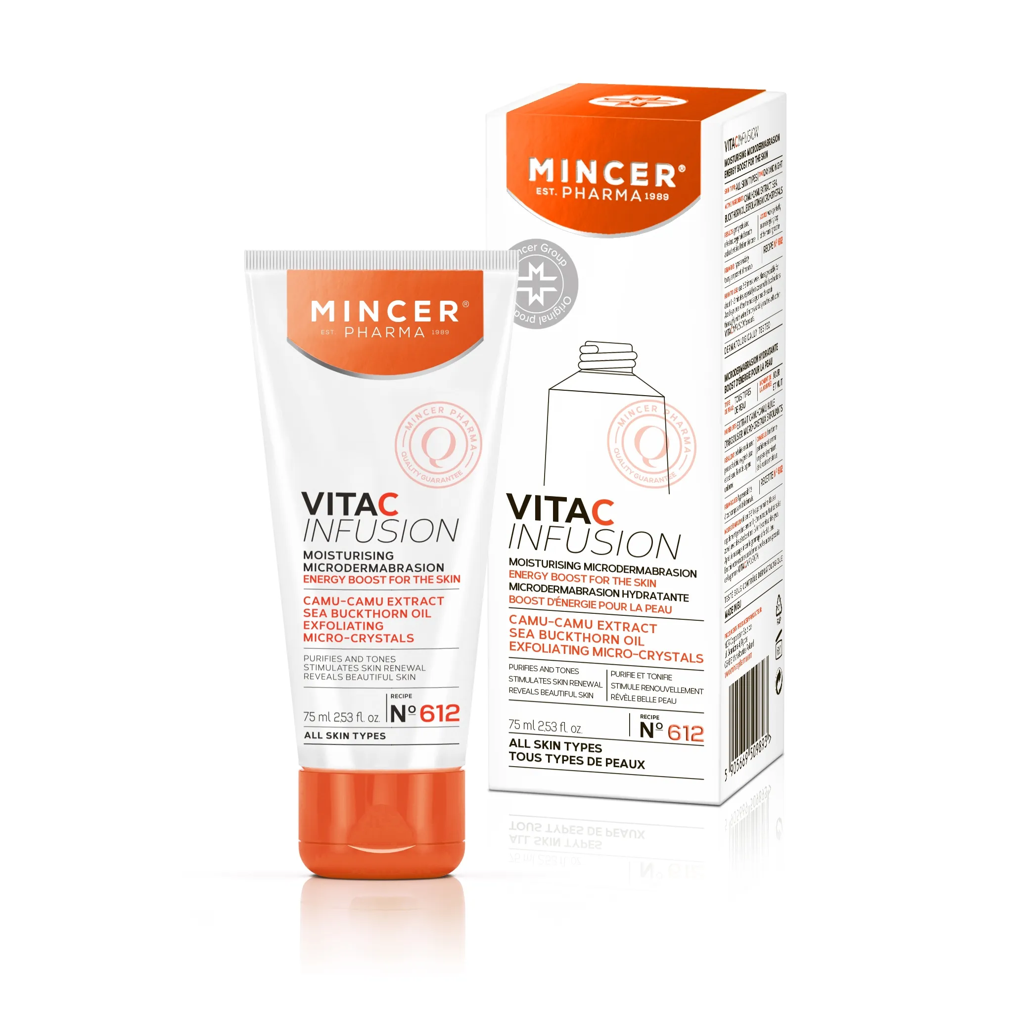 MINCER PHARMA VITA C NÄOKOORIJA NIISUTAV PUHASTAV 75ML - Tootepilt 