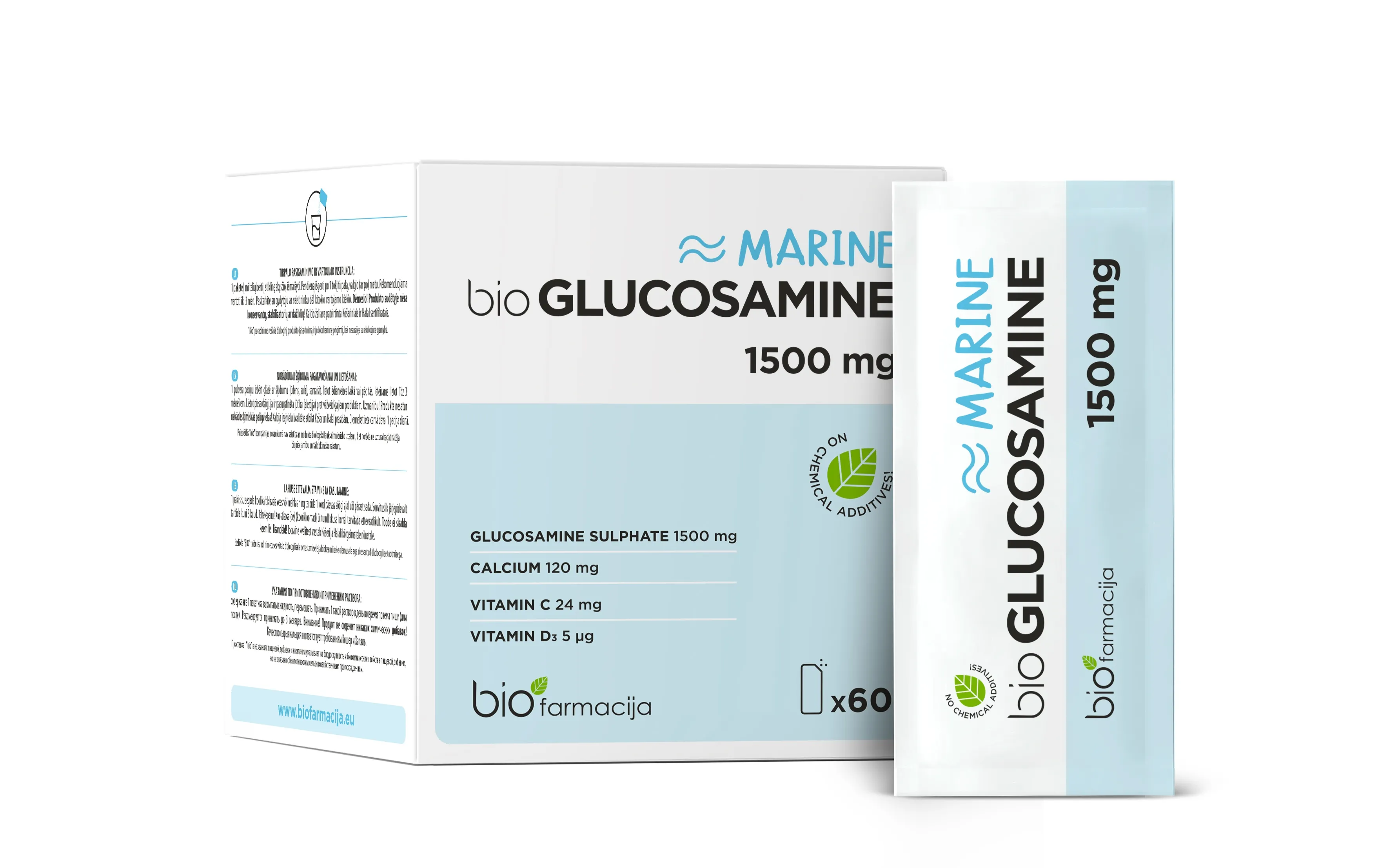 BIO GLUCOSAMINE MARINE 1,5G N60 - Tootepilt 