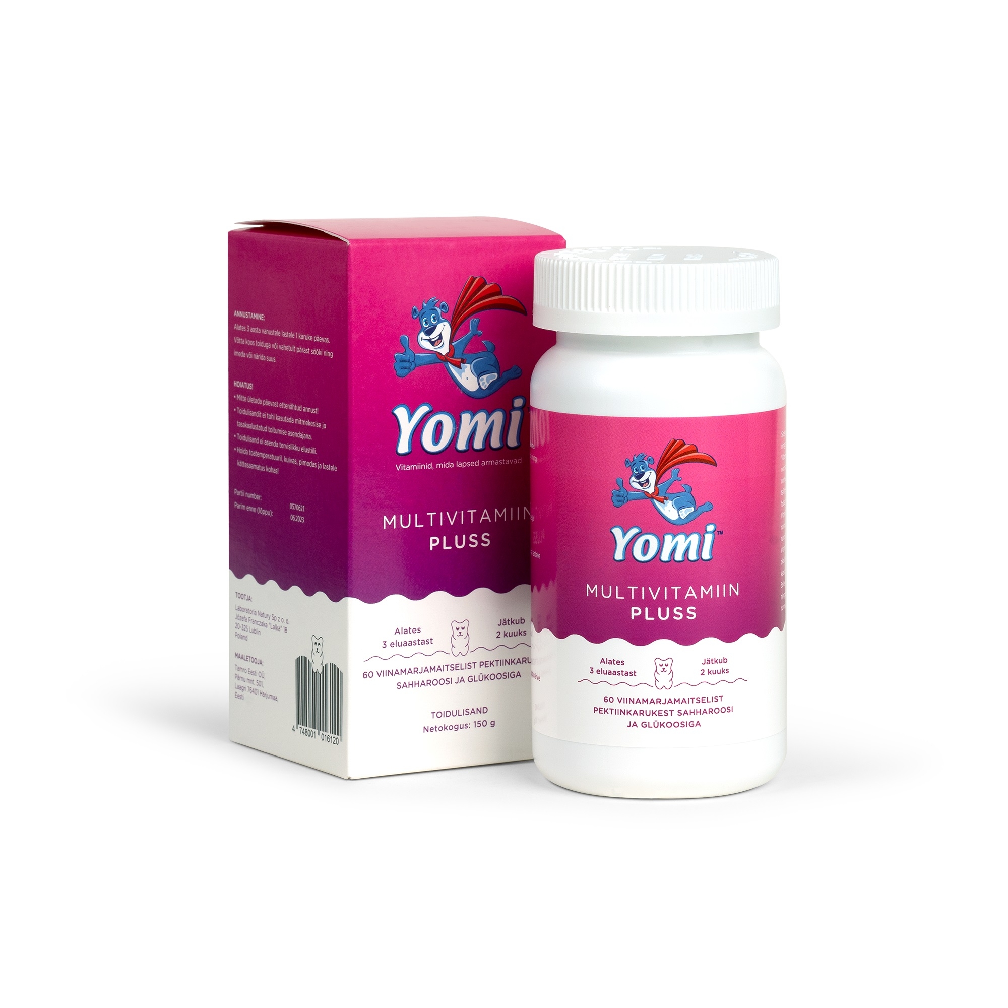 YOMI MULTIVITAMIIN PLUSS KARUKE N60 - Tootepilt 