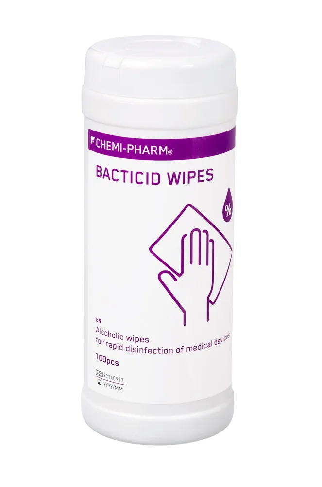CHEMIPHARM BACTICID WIPES SALVRÄTIKUD N100 (PURGIS) - Tootepilt 