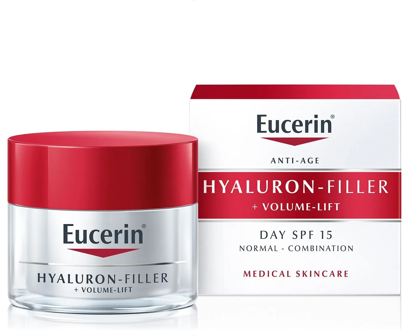 EUCERIN HYALURON FILLER+VOLUME PÄEVAKREEM NORM NAHALE 50ML - Tootepilt 