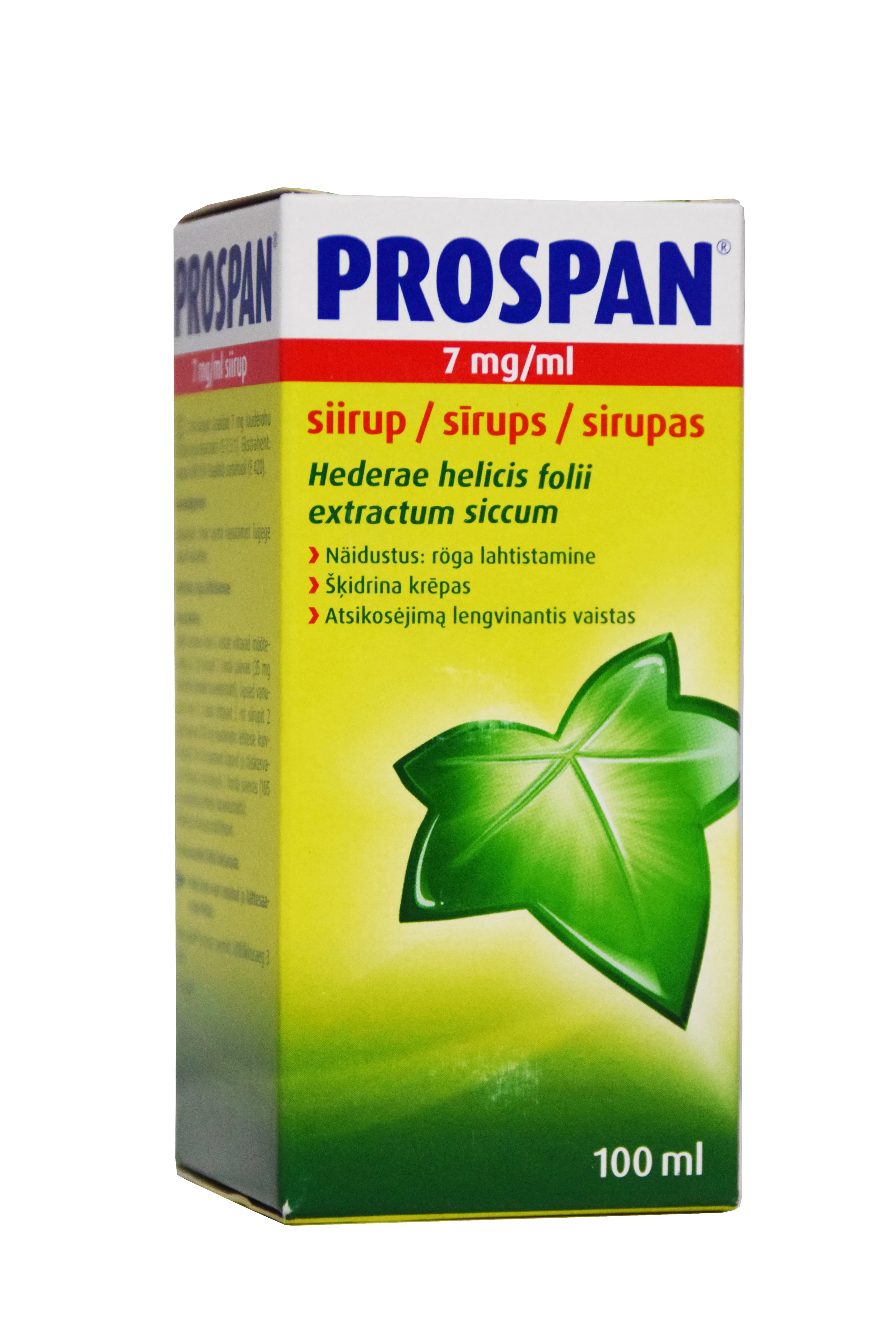 PROSPAN SIIRUP 7MG/ML 100ML - Tootepilt 