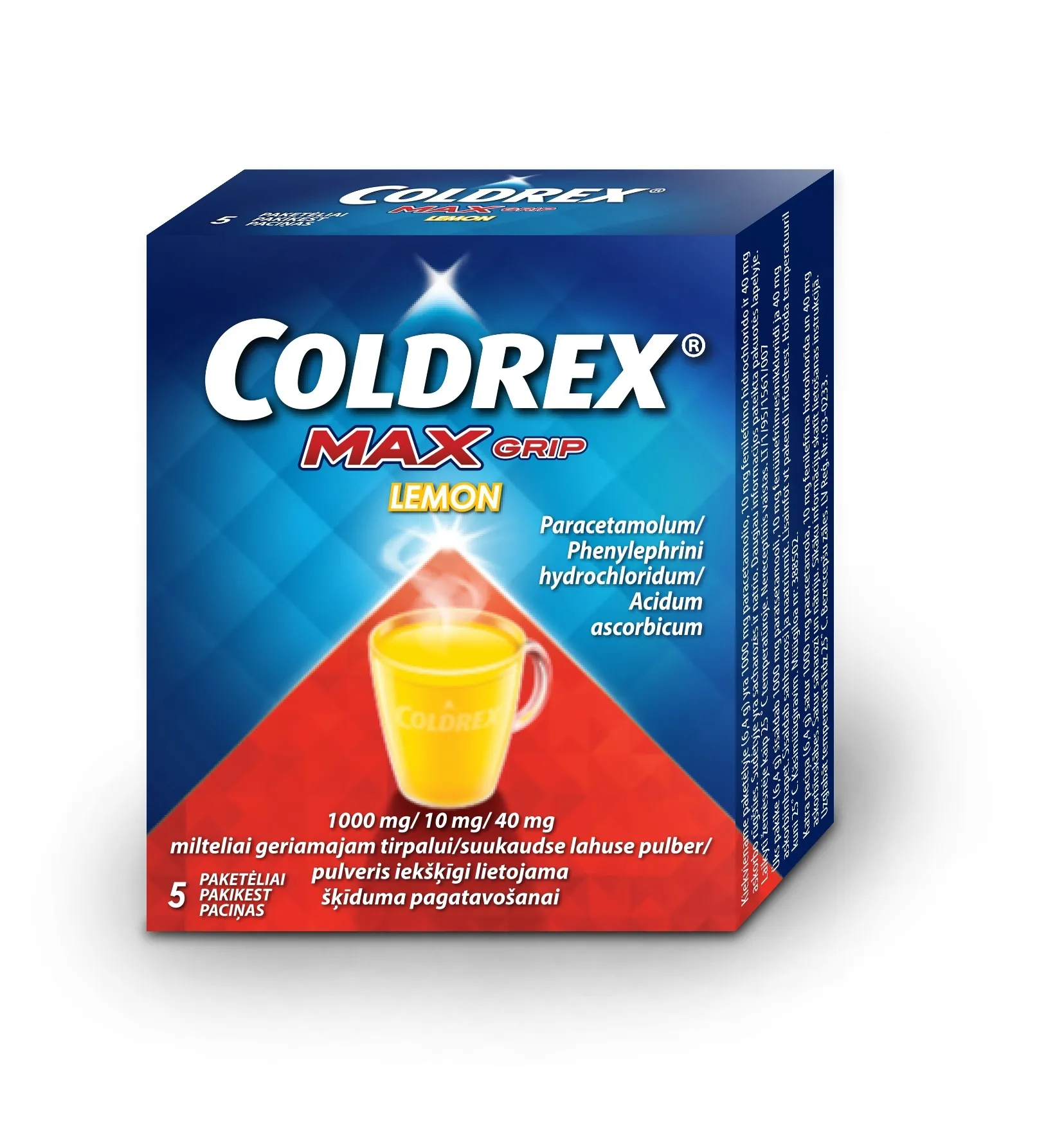 COLDREX MAXGRIP LEMON 1000+10+40MG N5 SUUKAUDSE LAH PULBER - Tootepilt 