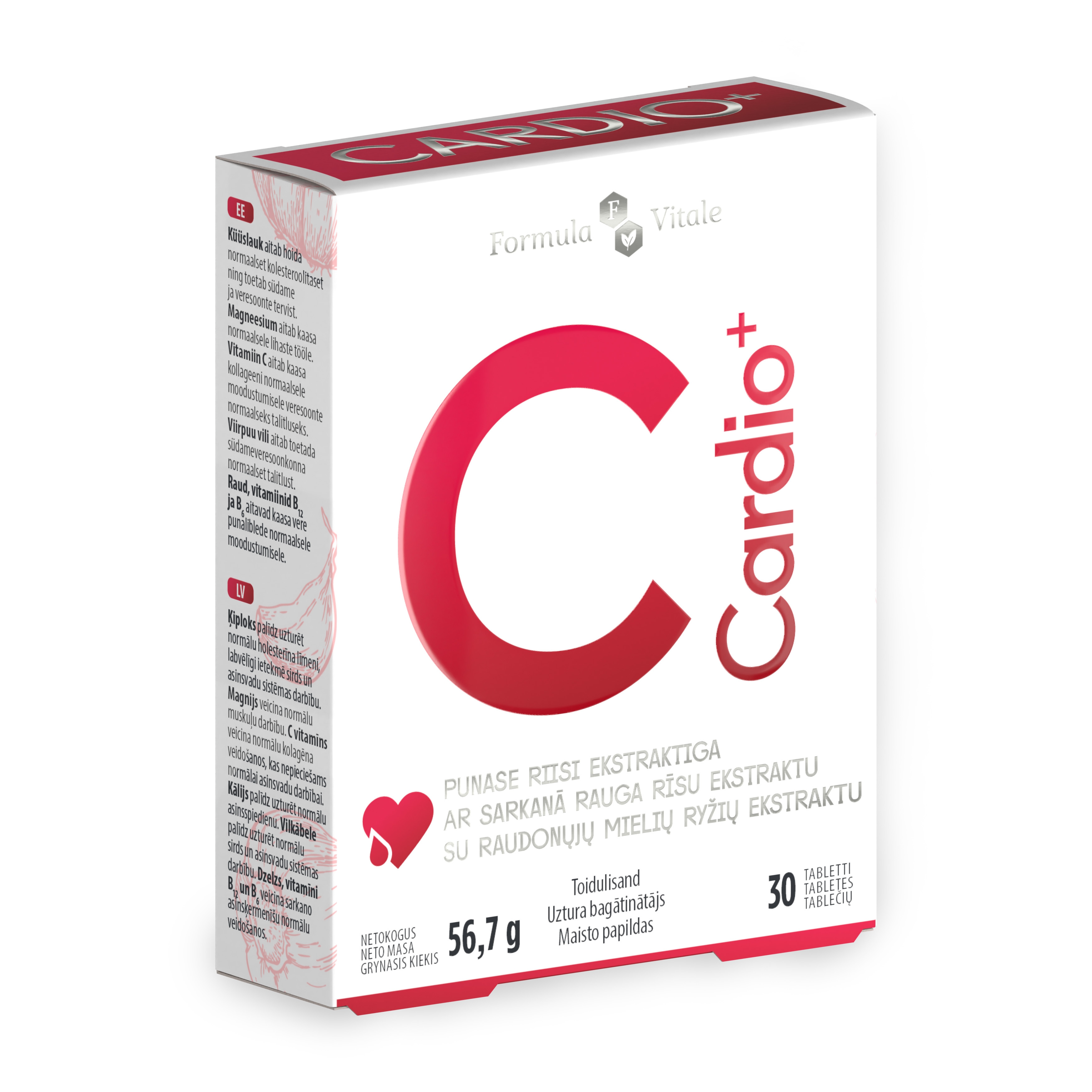 FORMULA VITALE CARDIO+ TBL N30 - Tootepilt 
