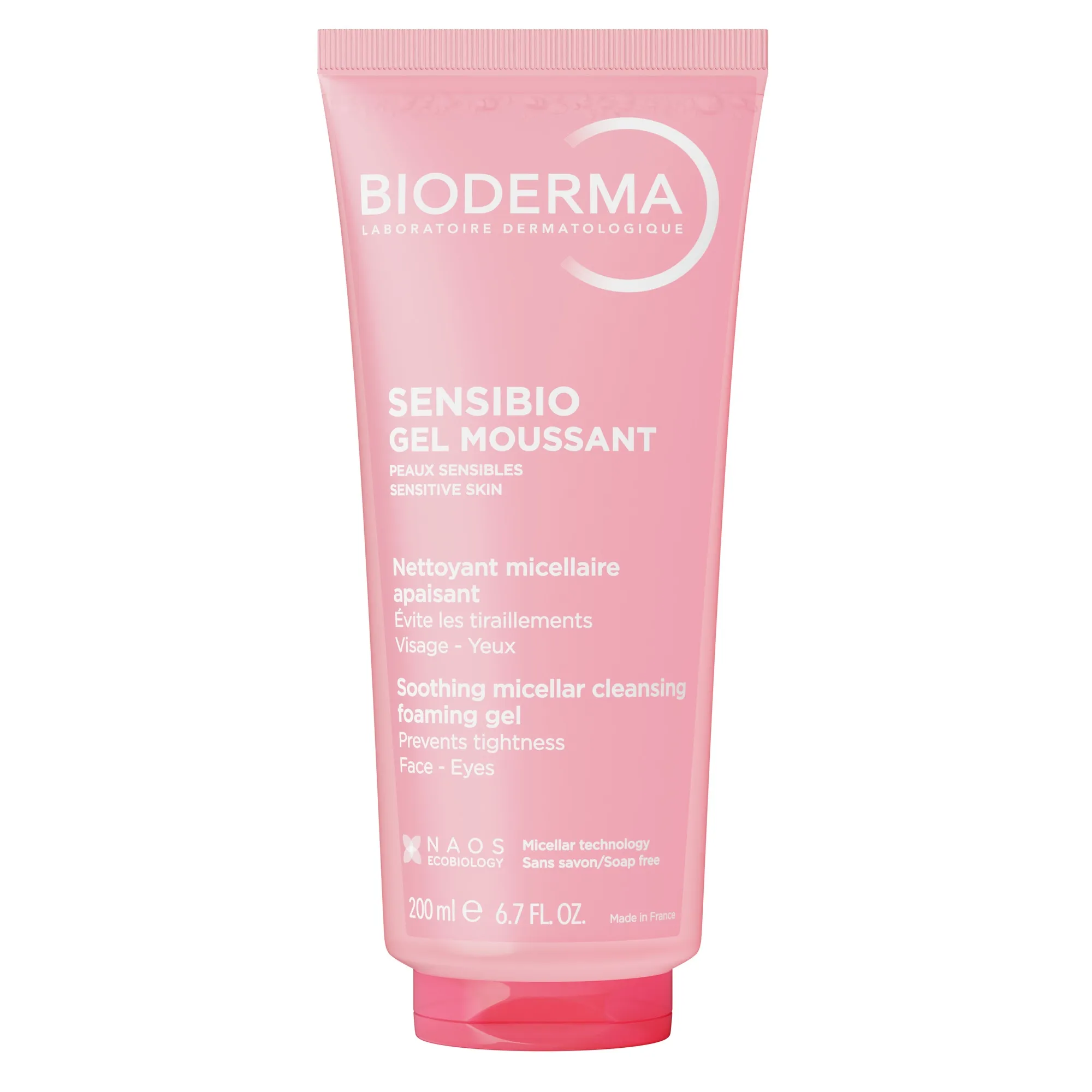BIODERMA SENSIBIO RAHUSTAV MITSELLAARNE NÄOPESUGEEL 200ML - Tootepilt 
