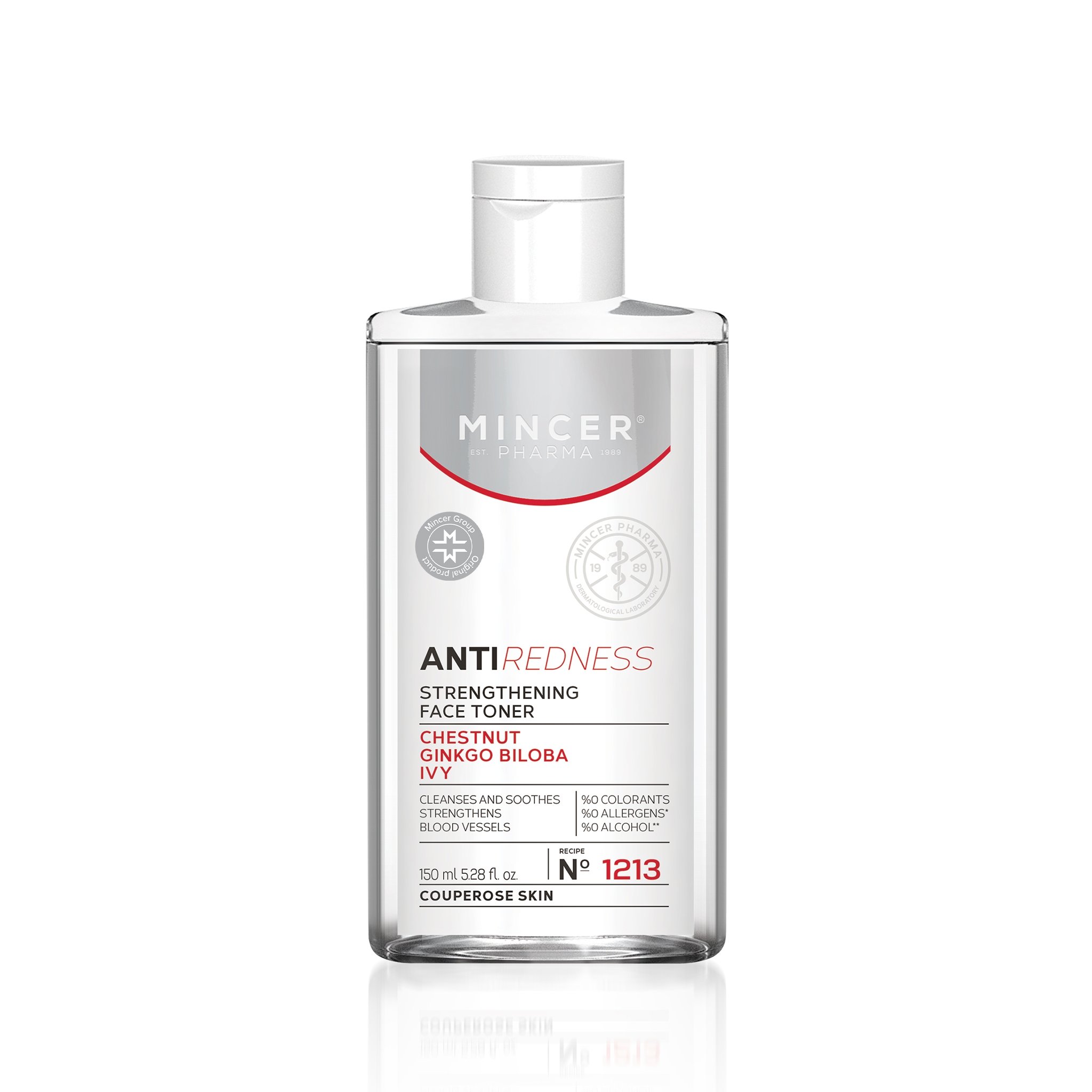 MINCER PHARMA REDNESS TOONIK PUNETUST VÄHENDAV 150ML - Tootepilt 