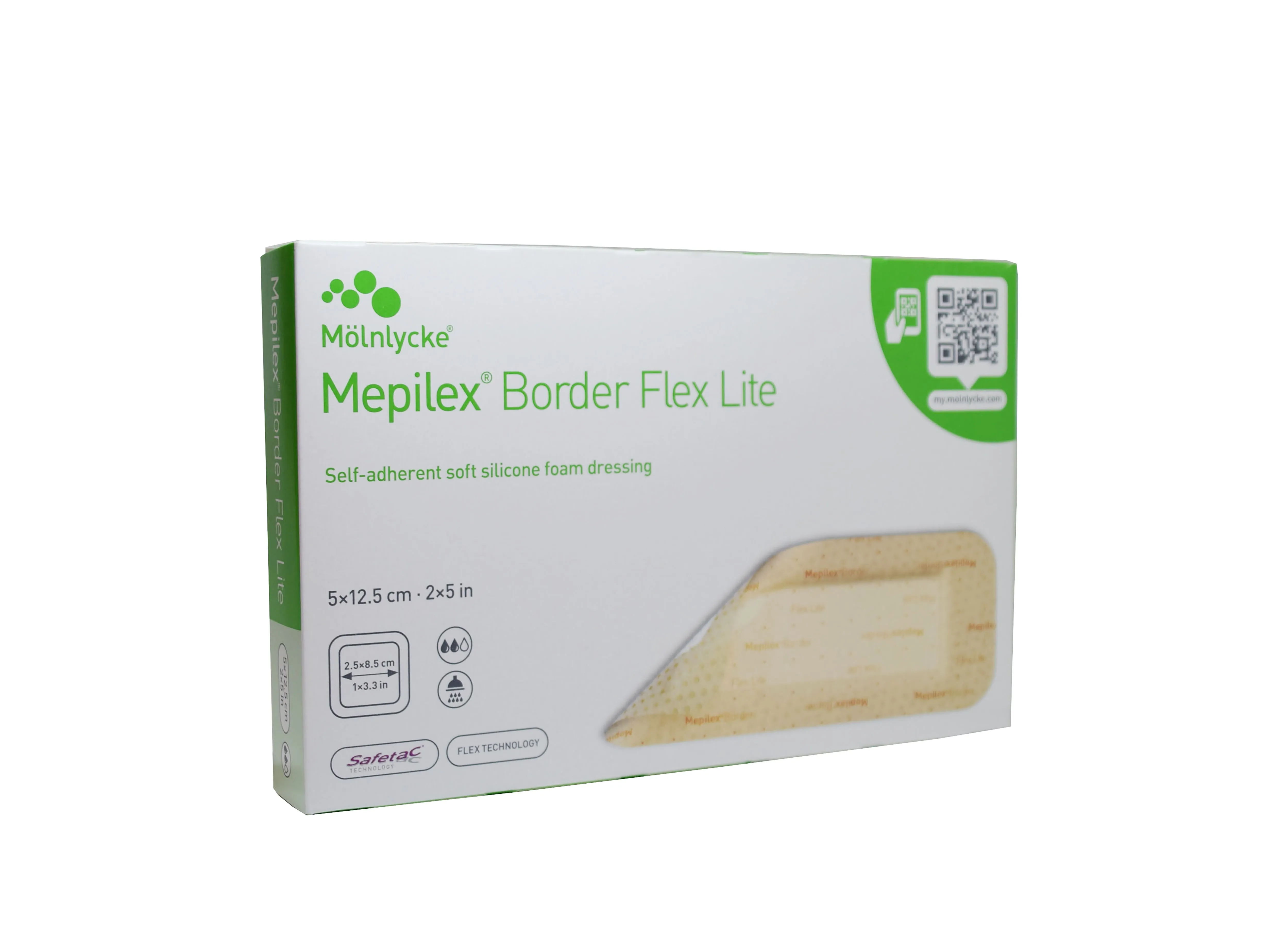 MEPILEX BORDER FLEX LITE SILIKOONPLAASTER 5X12,5CM N5 - Tootepilt 