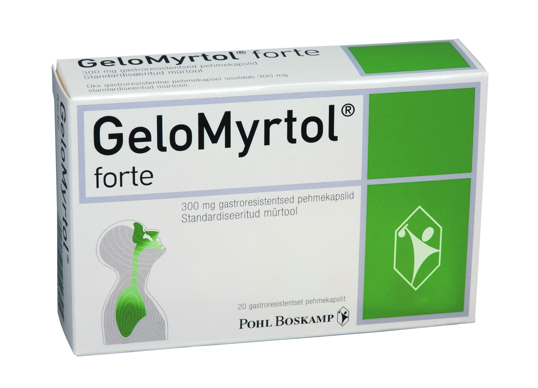 GELOMYRTOL FORTE GASTRORESIST KAPSEL 300MG N20 - Tootepilt 1