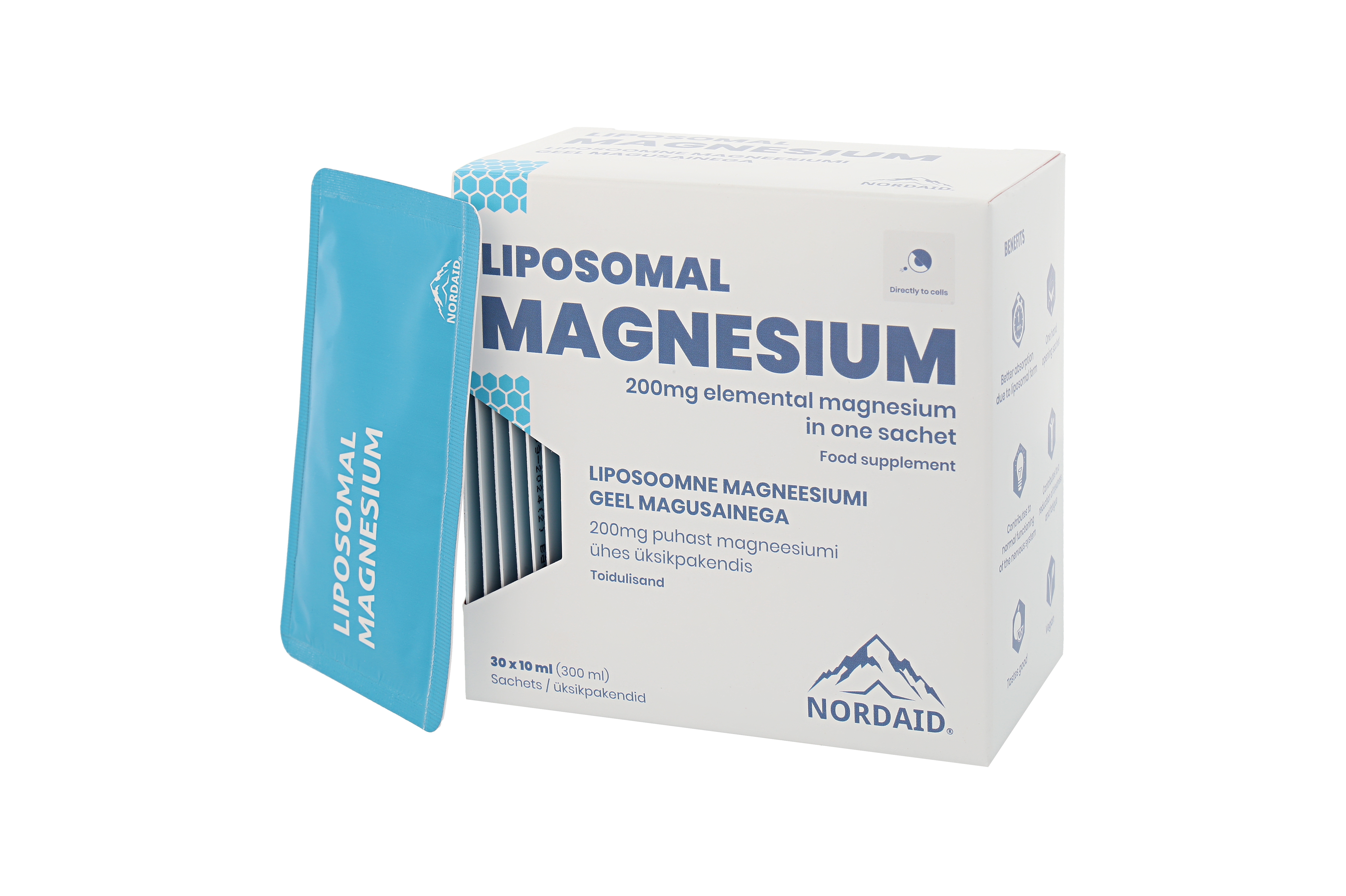 NORDAID MAGNEESIUMTSITRAAT-MALAAT LIPOSOOMNE 200MG N30 - Tootepilt 