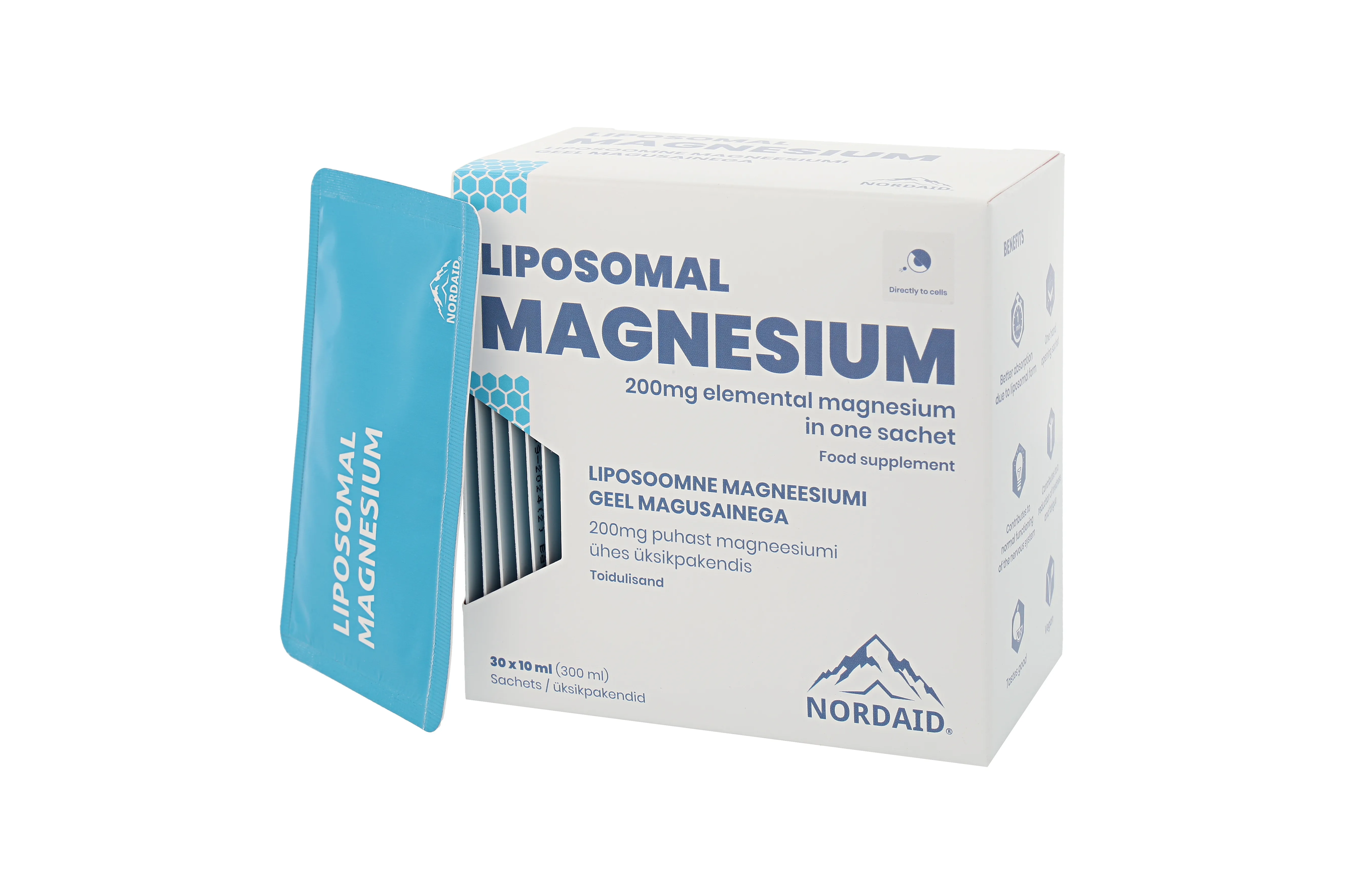 NORDAID MAGNEESIUMTSITRAAT-MALAAT LIPOSOOMNE 200MG N30 - Tootepilt 