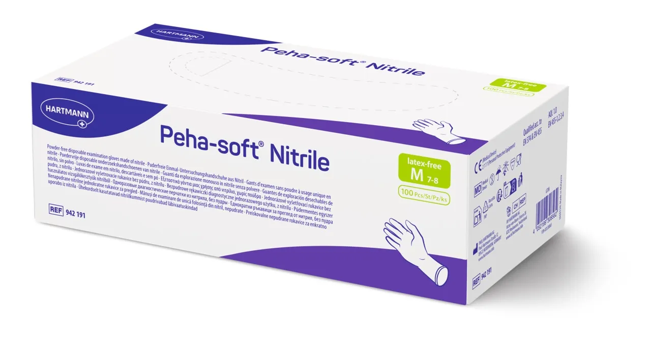 PEHA-SOFT KINDAD NITRILE PUUDRIVABAD M N100 - Tootepilt 