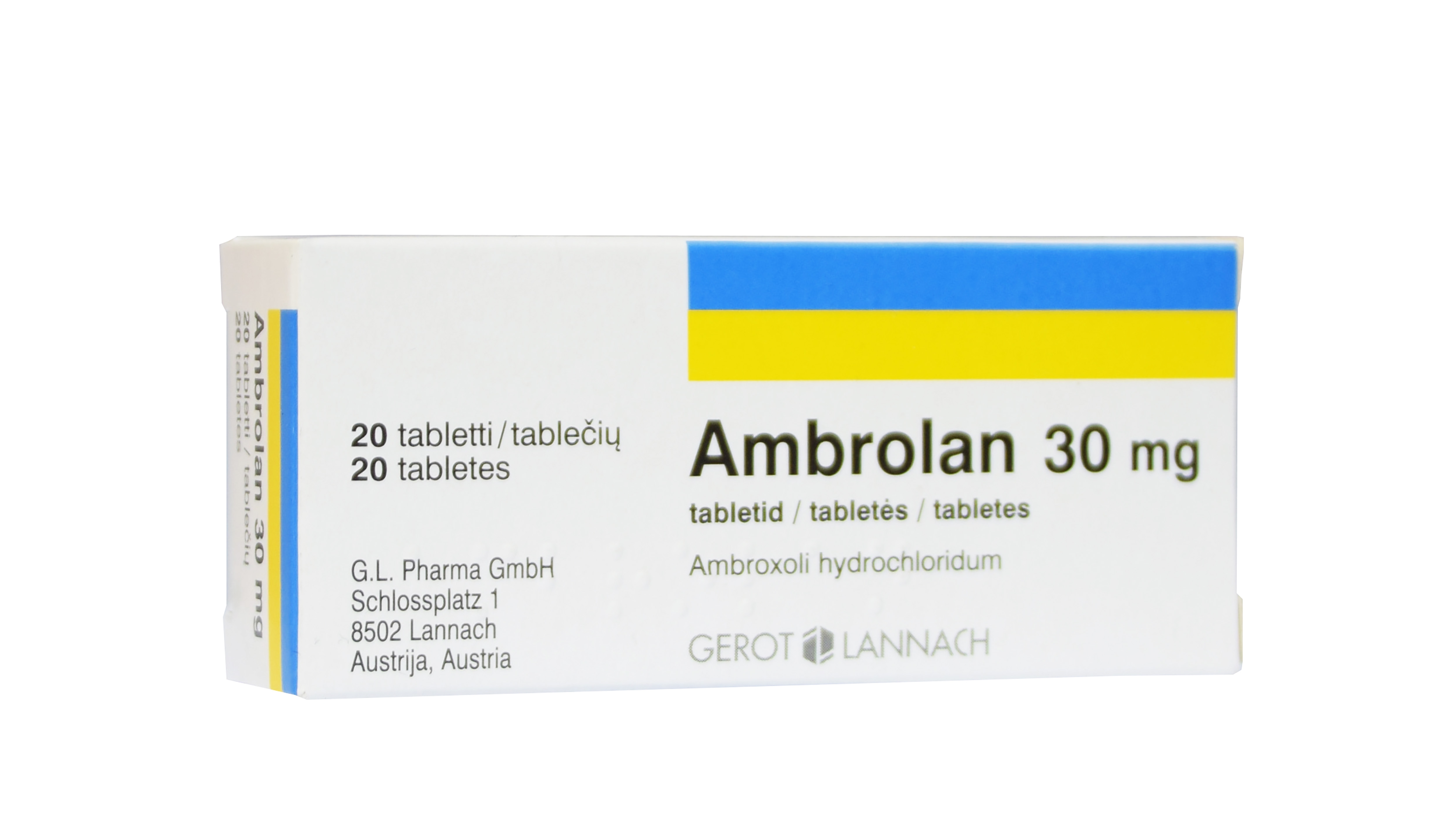 AMBROLAN TBL 30MG N20 - Tootepilt 