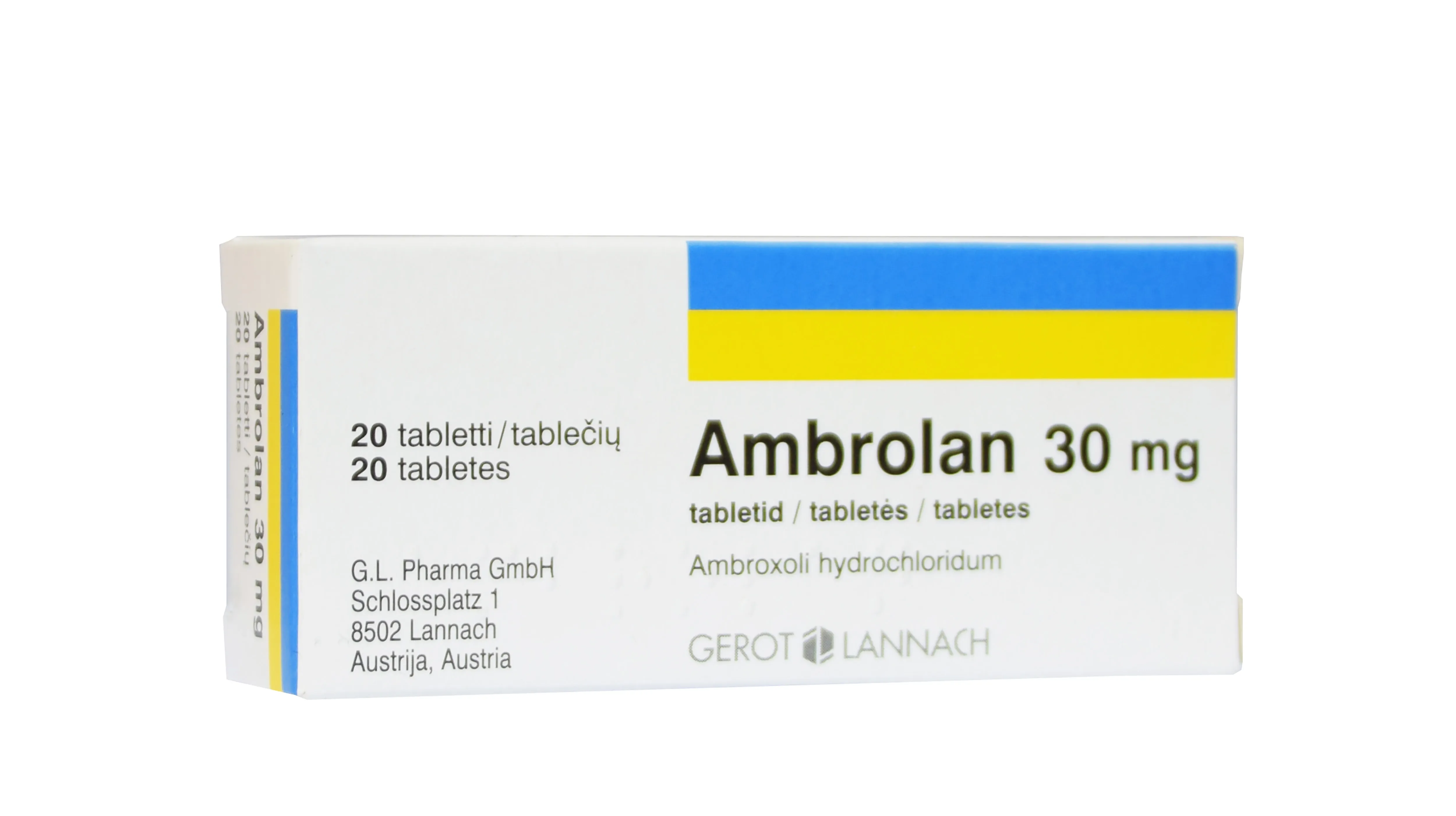AMBROLAN TBL 30MG N20 - Tootepilt 