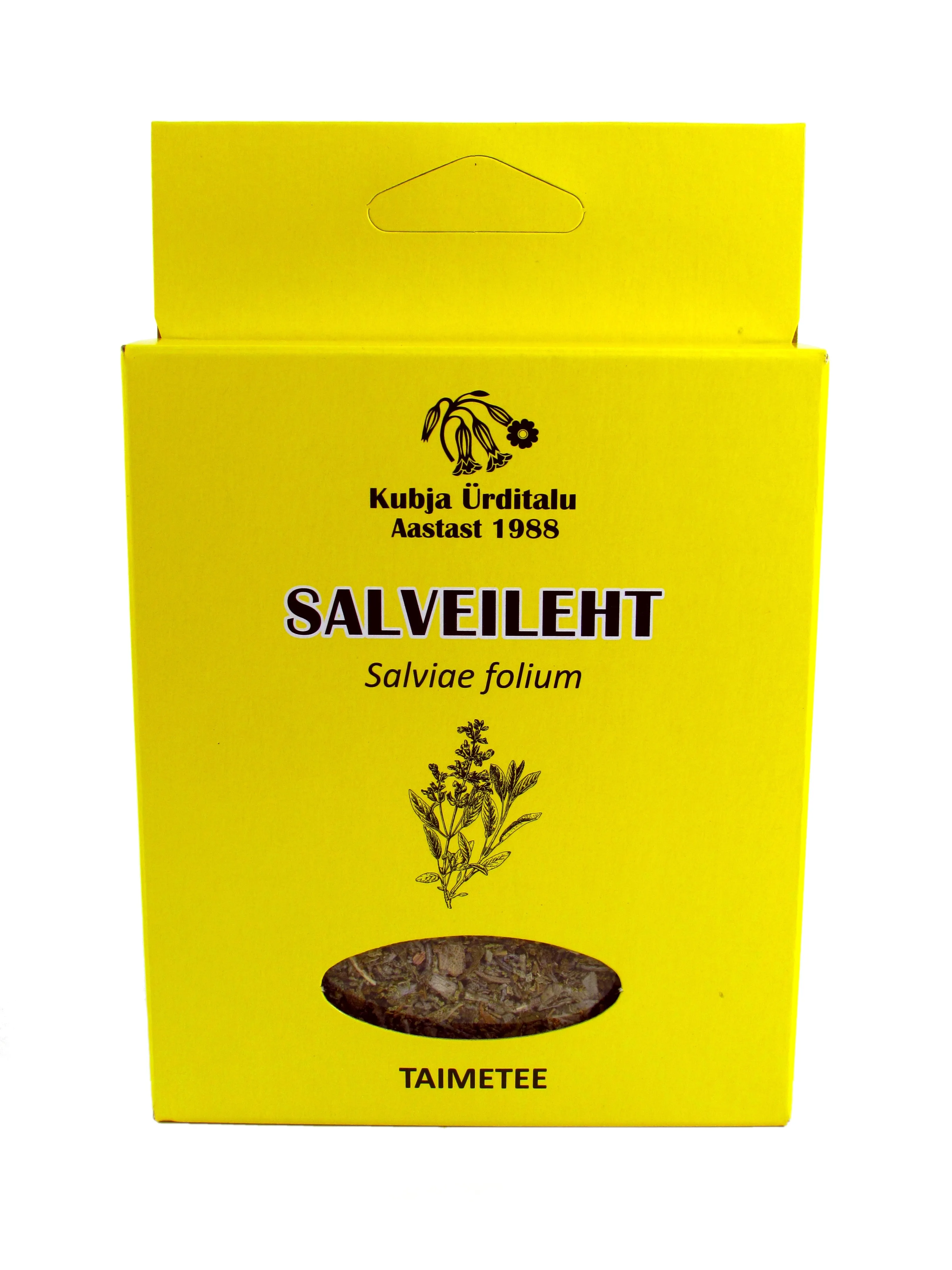 KUBJA SALVEILEHT (SALVIAE FOLIAE) 20G (KARP) - Tootepilt 