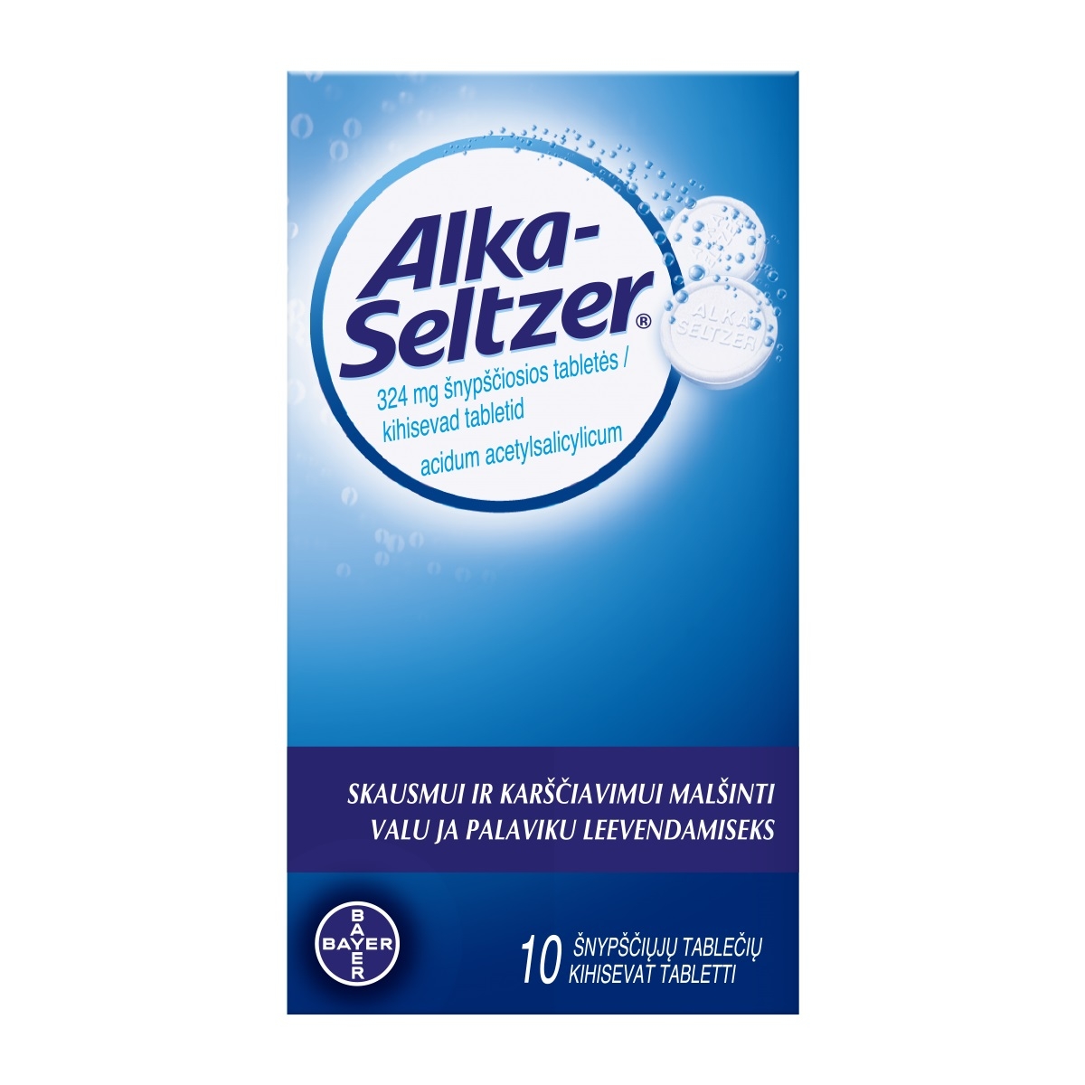 ALKA-SELTZER KIHISEV TBL 324MG N10 - Tootepilt 