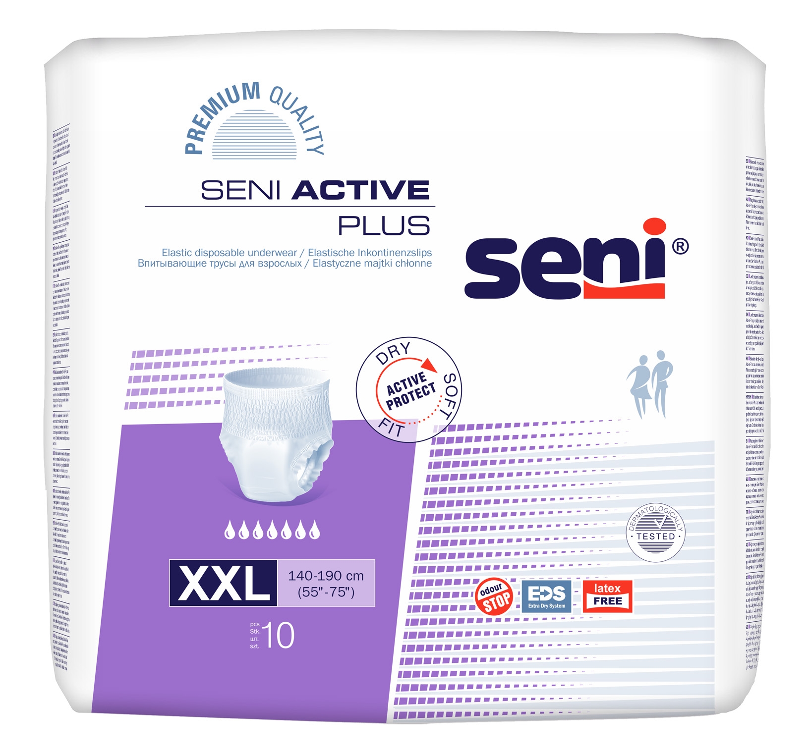 SENI ACTIVE PLUS IMAVAD PÜKSID XXL 2000ML N10 - Tootepilt 
