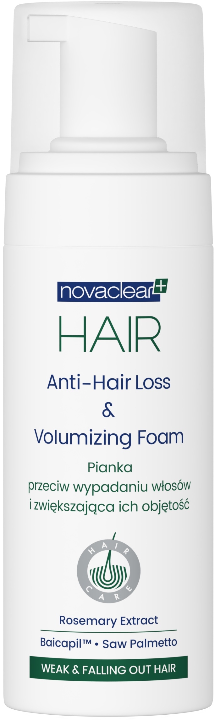 NOVACLEAR HAIR JUUKSEVAHT JUUSTE VÄLJALANGEMISE VASTU 150ML - Tootepilt 2