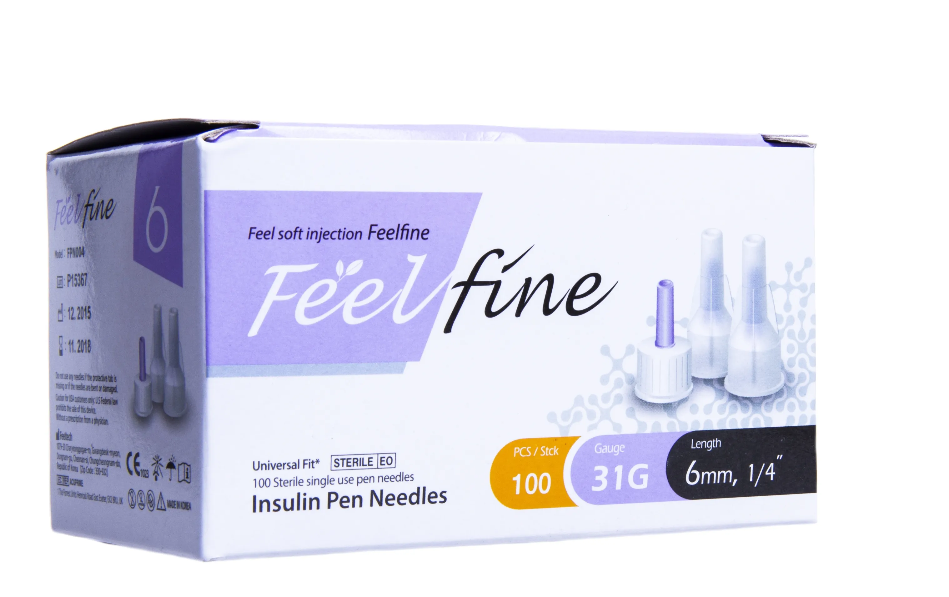 INSULIININÕELAD SMS FEELFINE 31G 6MM N100 - Tootepilt 