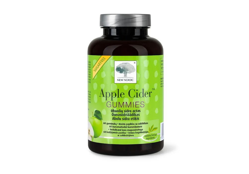 NEW NORDIC APPLE CIDER GUMMIES KUMMIKOMMID N60 - Tootepilt 2
