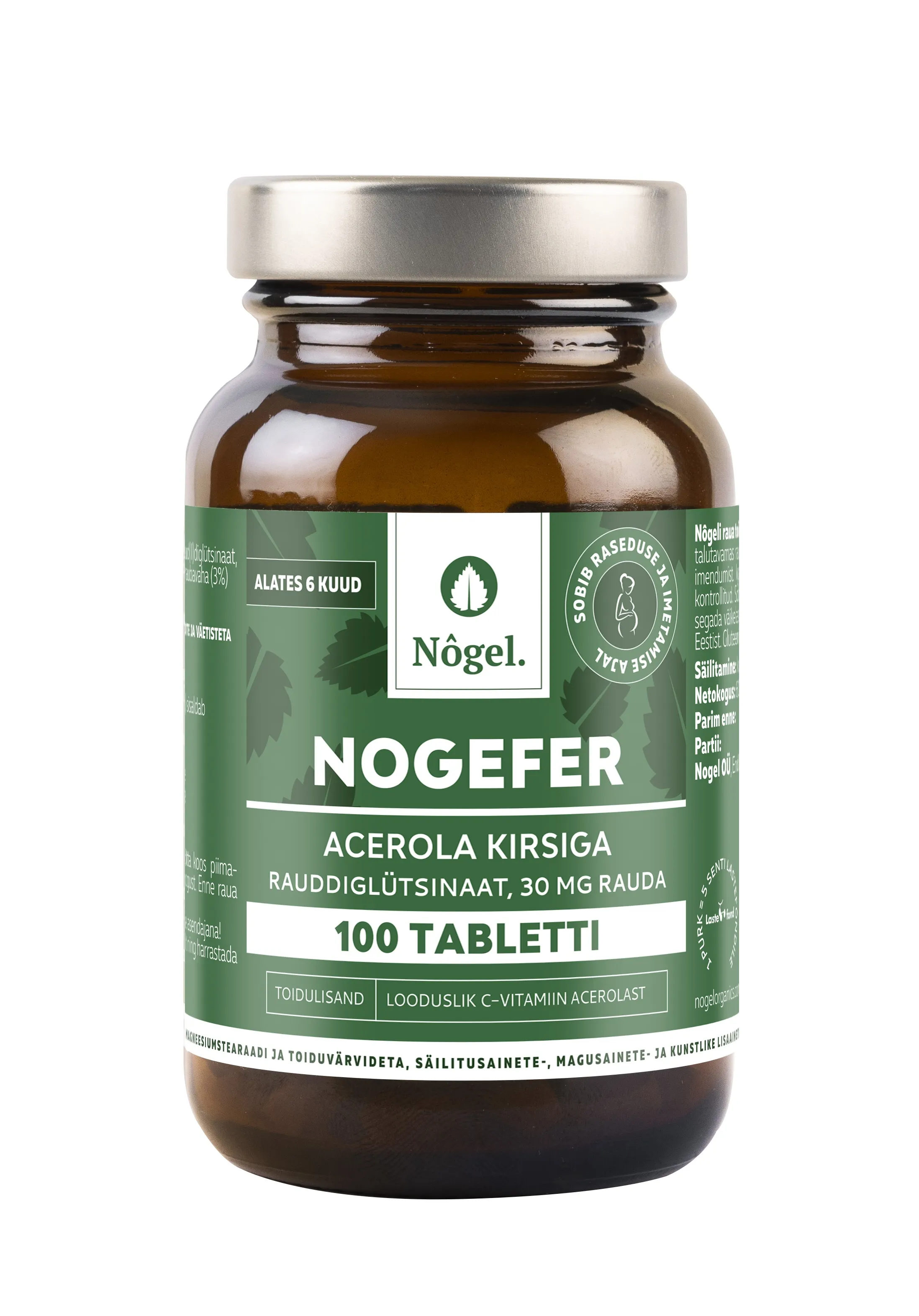 NOGEFER ACEROLA KIRSIGA TBL 30MG N100 - Tootepilt 