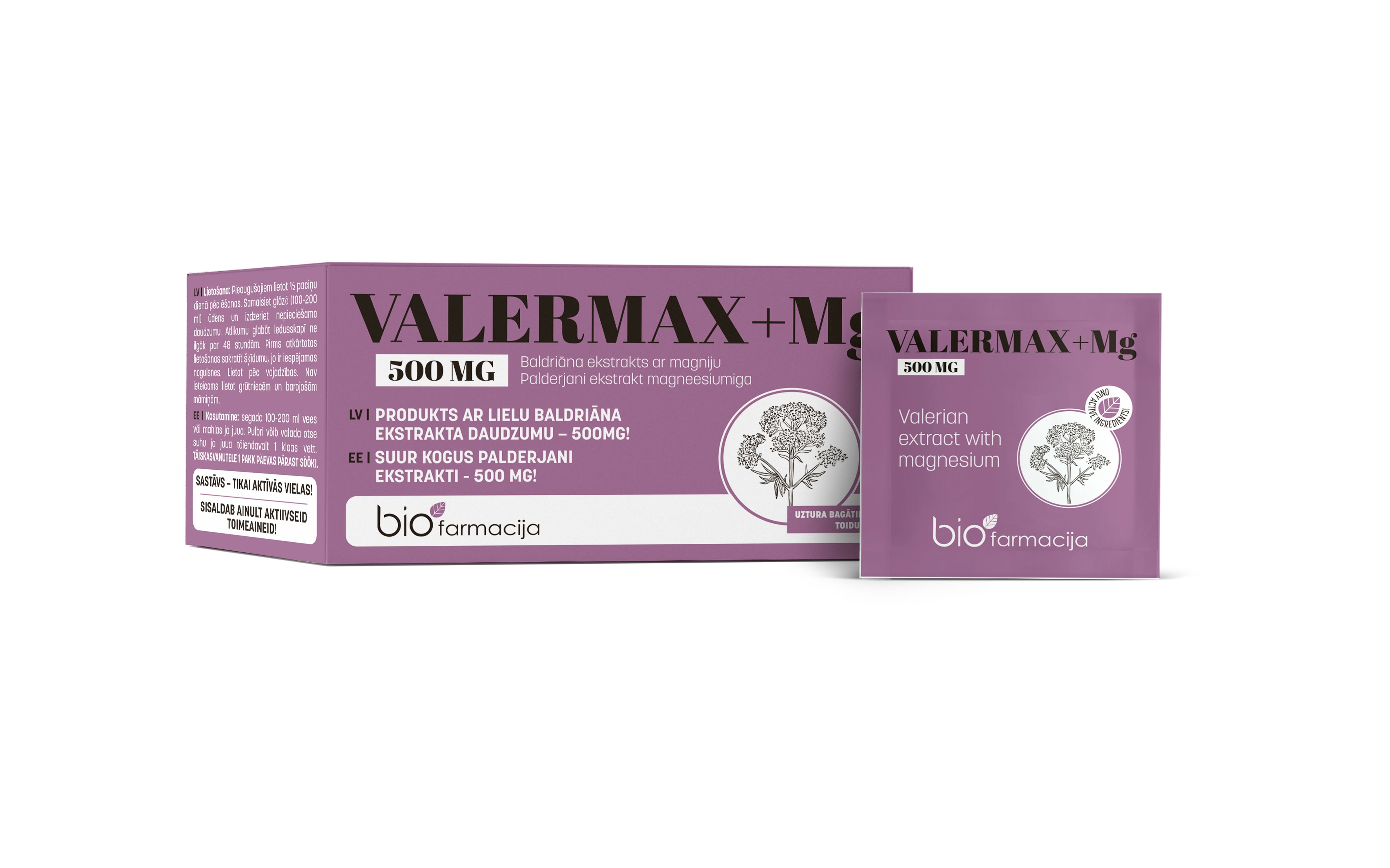 VALERMAX 500MG+MG N28 - Tootepilt 