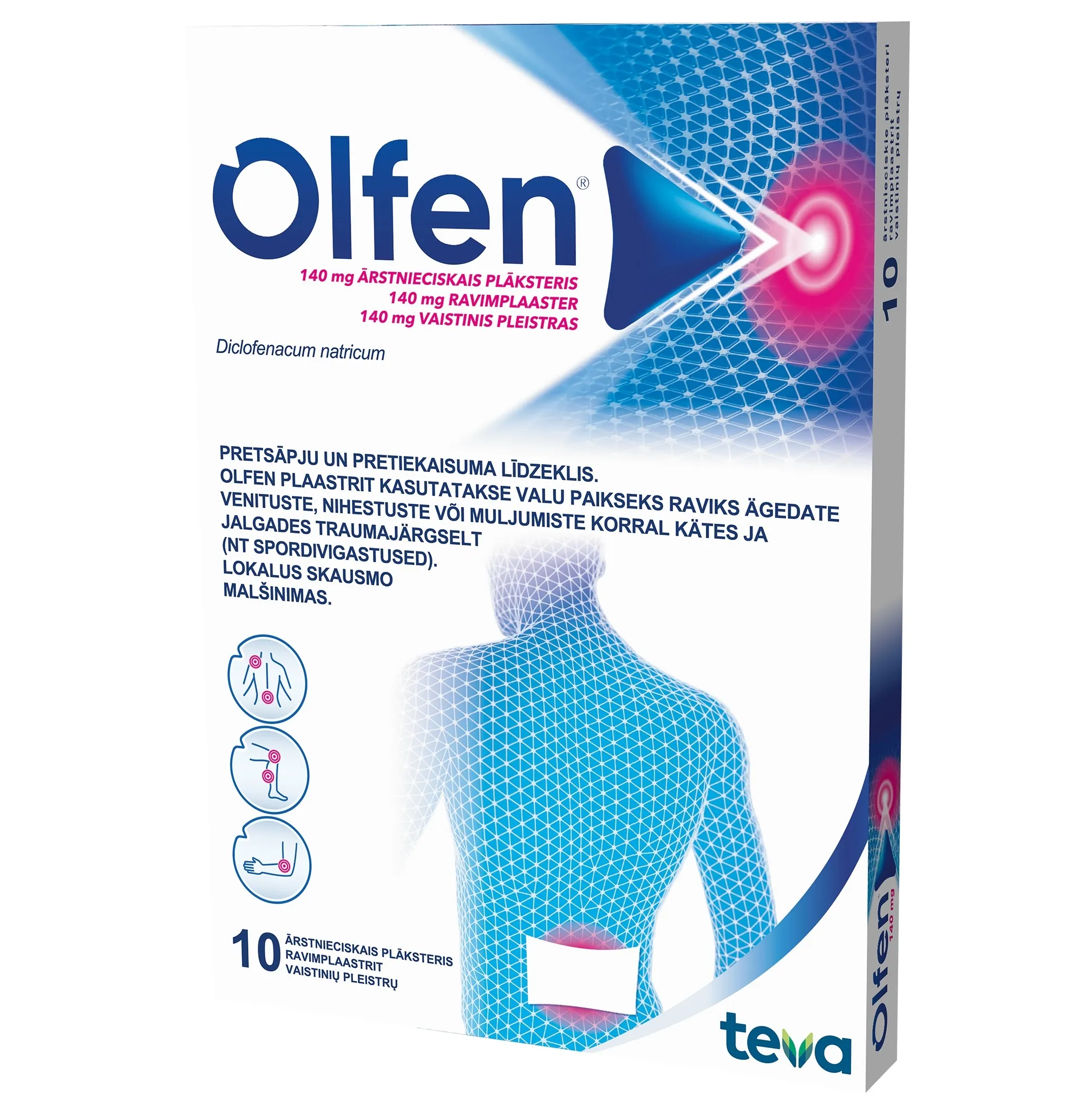 OLFEN RAVIMPLAASTER 140MG N10 - Tootepilt 