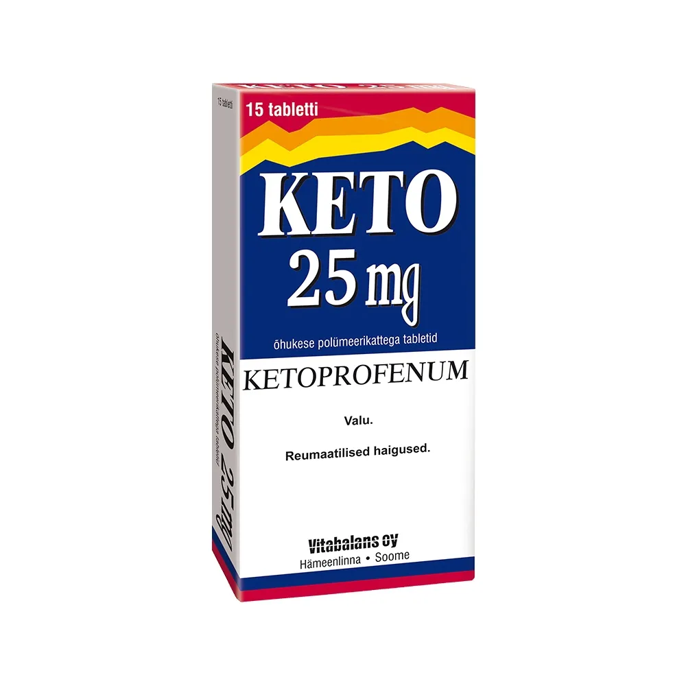 KETO TBL 25MG N15 - Tootepilt 