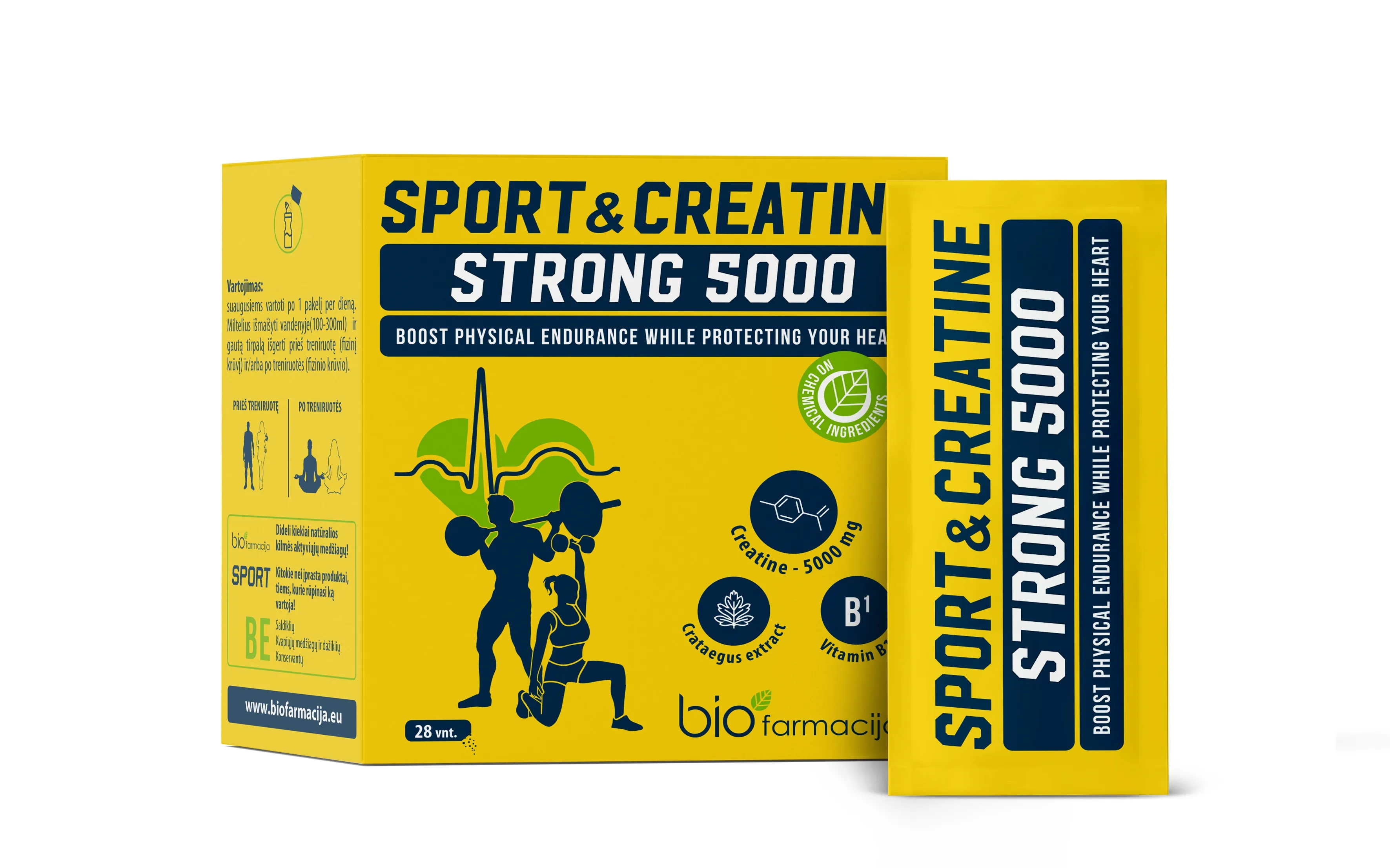 SPORT&CREATINE STRONG 5000MG N28 - Tootepilt 